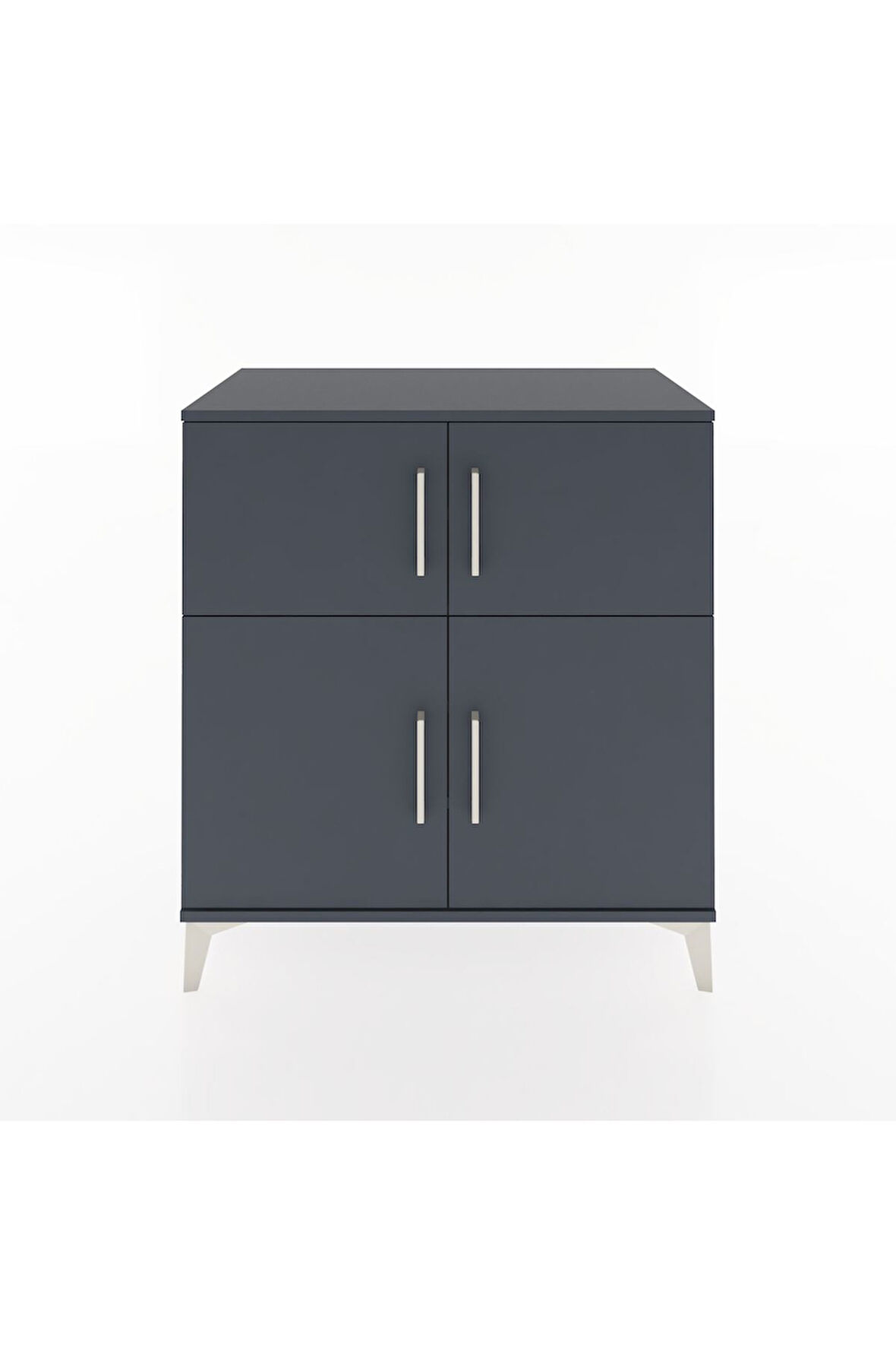 Hyperion Şifonyer 4 Raflı 4 Kapaklı 88x44x96 Antrasit-Antrasit