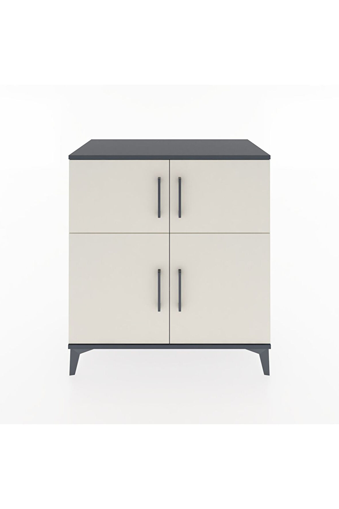 Hyperion Şifonyer 3 Raflı 4 Kapaklı 88x44x96 Antrasit-Aytaşı