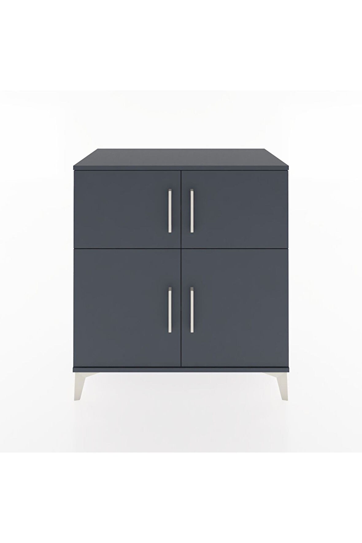 Hyperion Şifonyer 3 Raflı 4 Kapaklı 88x44x96 Antrasit-Antrasit