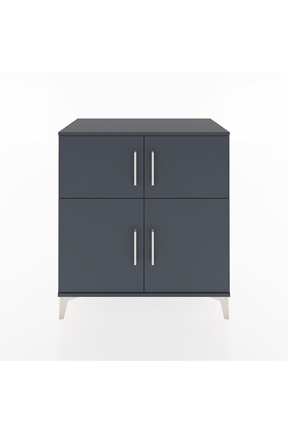 Hyperion Şifonyer 2 Raflı 4 Kapaklı 88x44x96 Antrasit-Antrasit