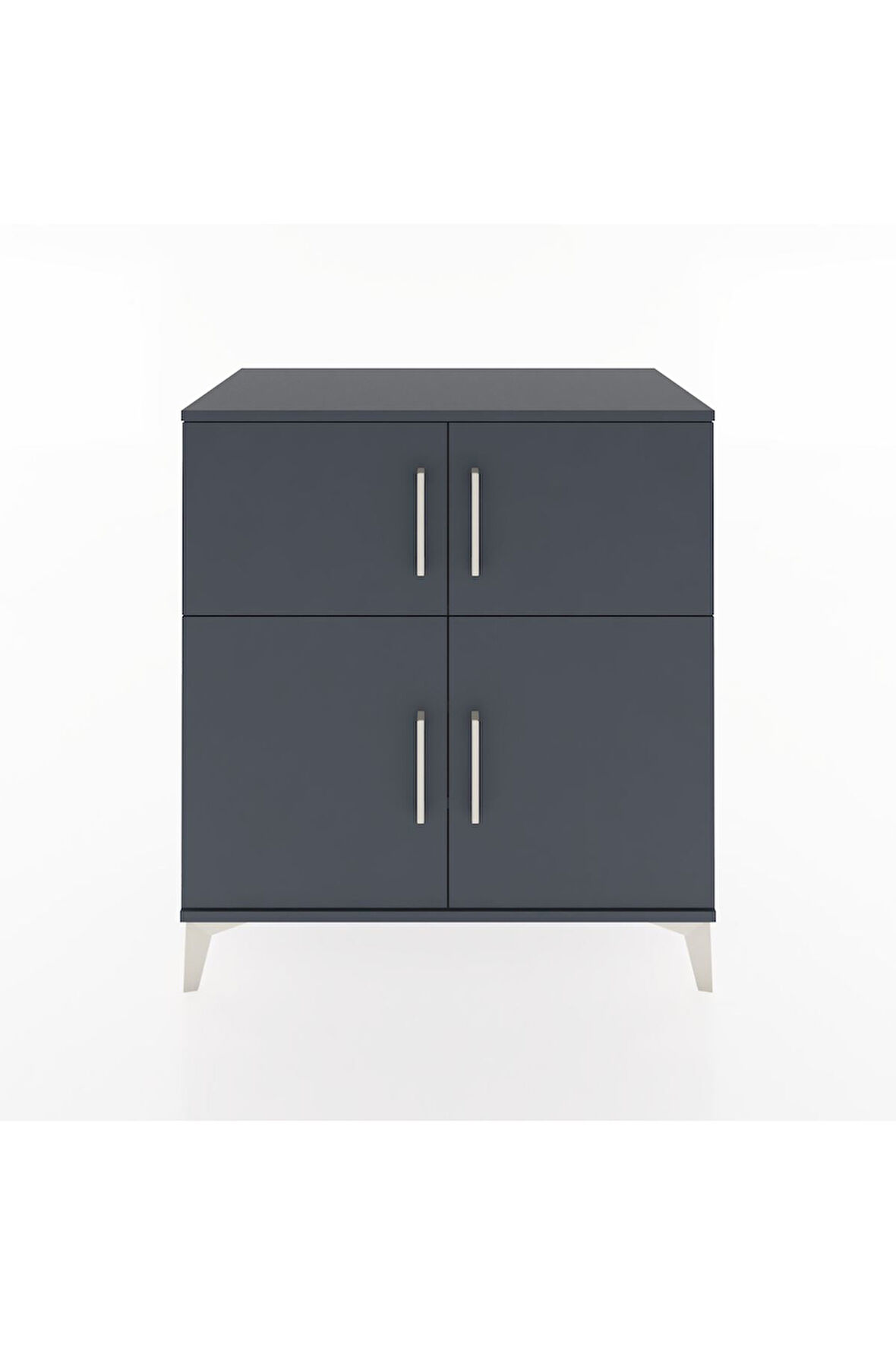 Hyperion Şifonyer 3 Raflı 4 Kapaklı 88x44x96 Antrasit-Antrasit