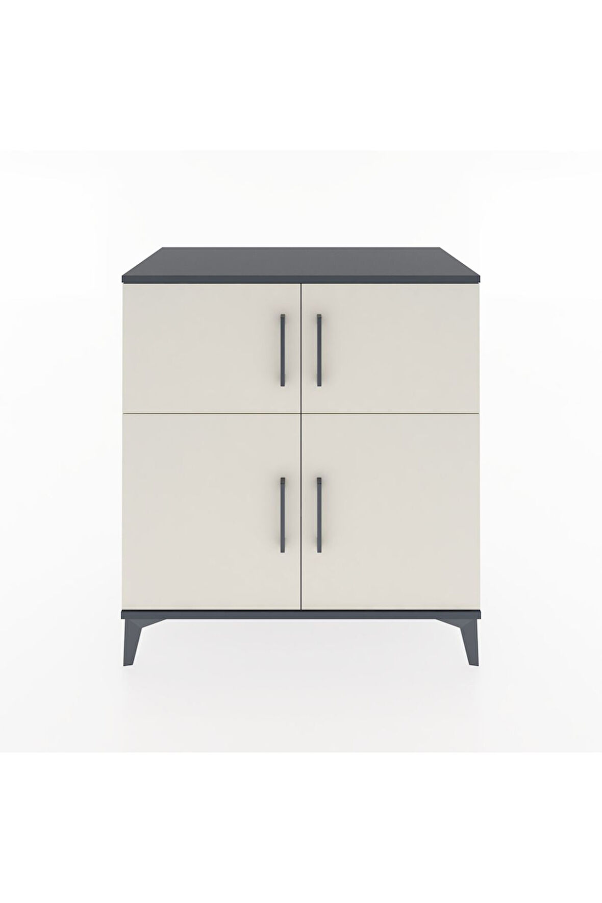 Hyperion Şifonyer 2 Raflı 4 Kapaklı 88x44x96 Antrasit-Aytaşı