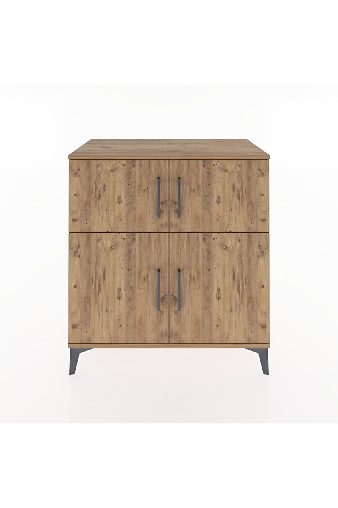 Hyperion Şifonyer Tek Raflı 4 Kapaklı 88x44x96 Çam-Çam