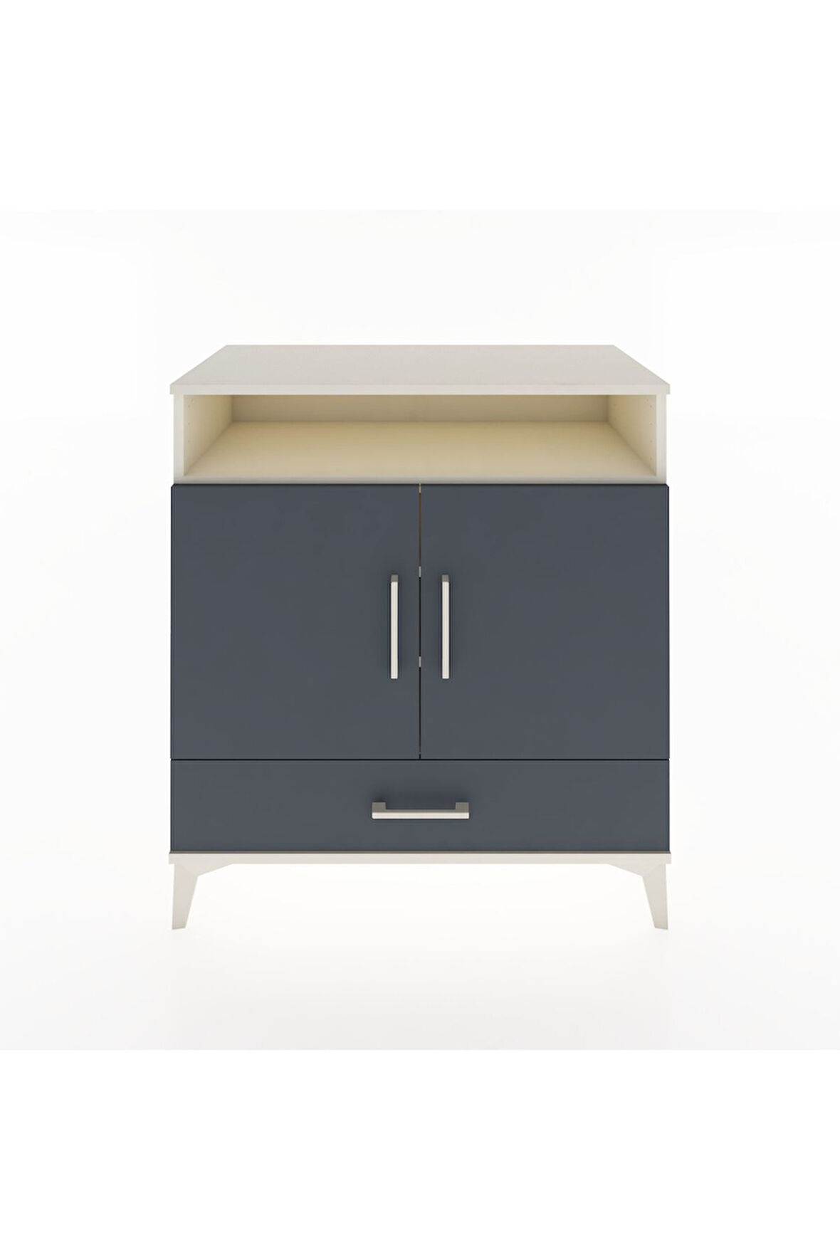 Hyperion Şifonyer 4 Raflı Tek Çekmeceli 2 Kapaklı 88x44x96 Aytaşı-Antrasit