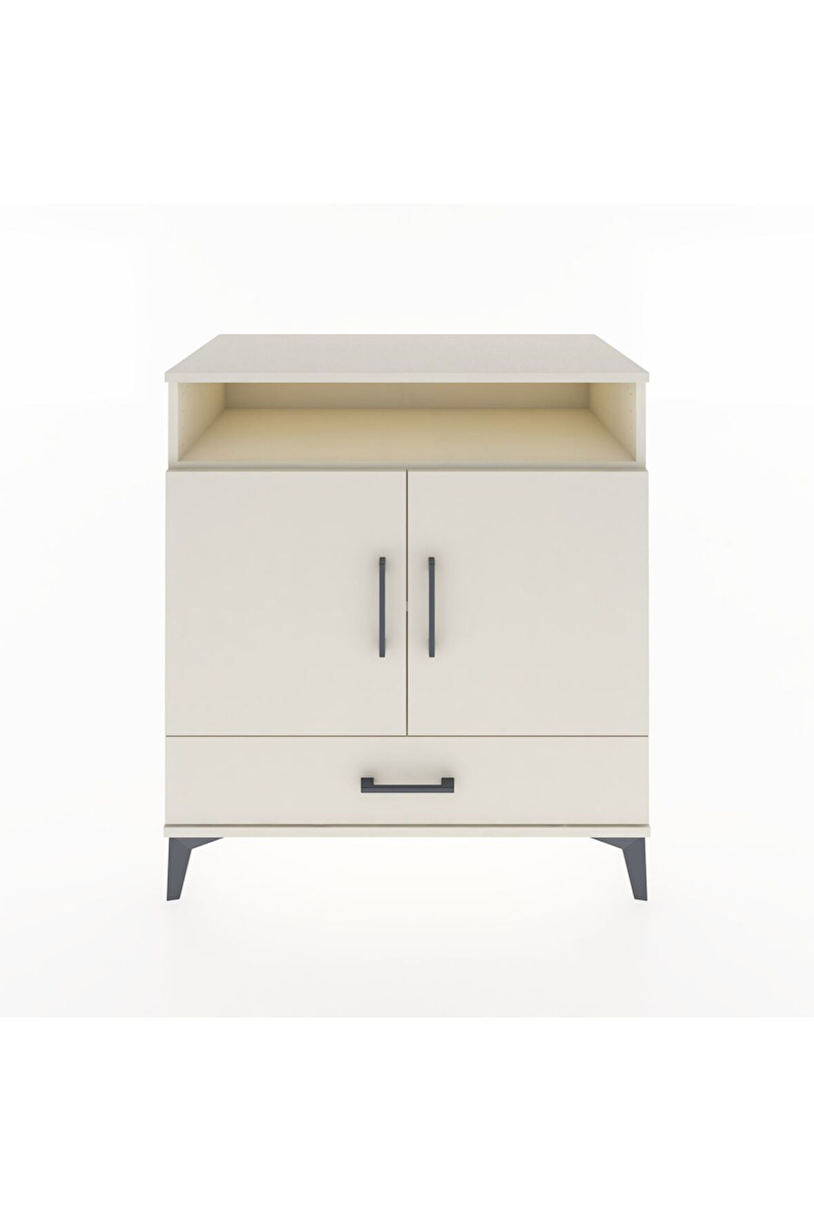 Hyperion Şifonyer 3 Raflı Tek Çekmeceli 2 Kapaklı 88x44x96 Aytaşı-Aytaşı