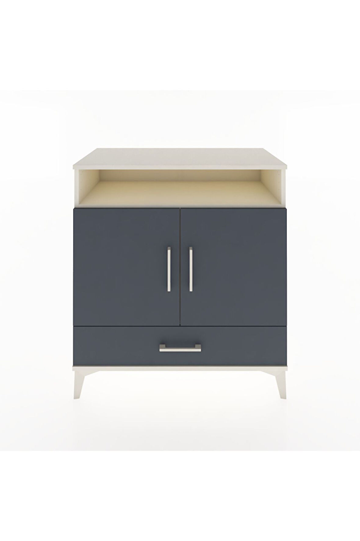 Hyperion Şifonyer 2 Raflı Tek Çekmeceli 2 Kapaklı 88x44x96 Aytaşı-Antrasit