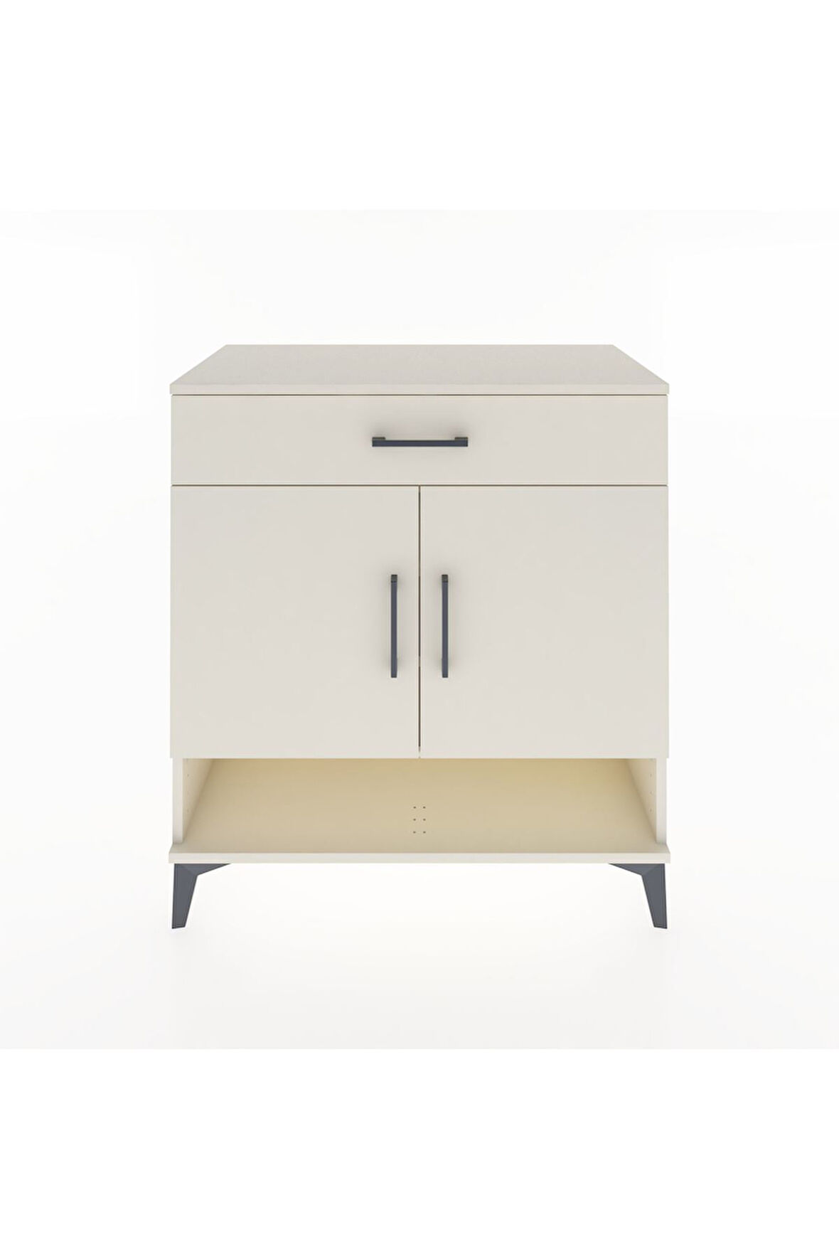 Hyperion Şifonyer 3 Raflı Tek Çekmeceli 2 Kapaklı 88x44x96 Aytaşı-Aytaşı