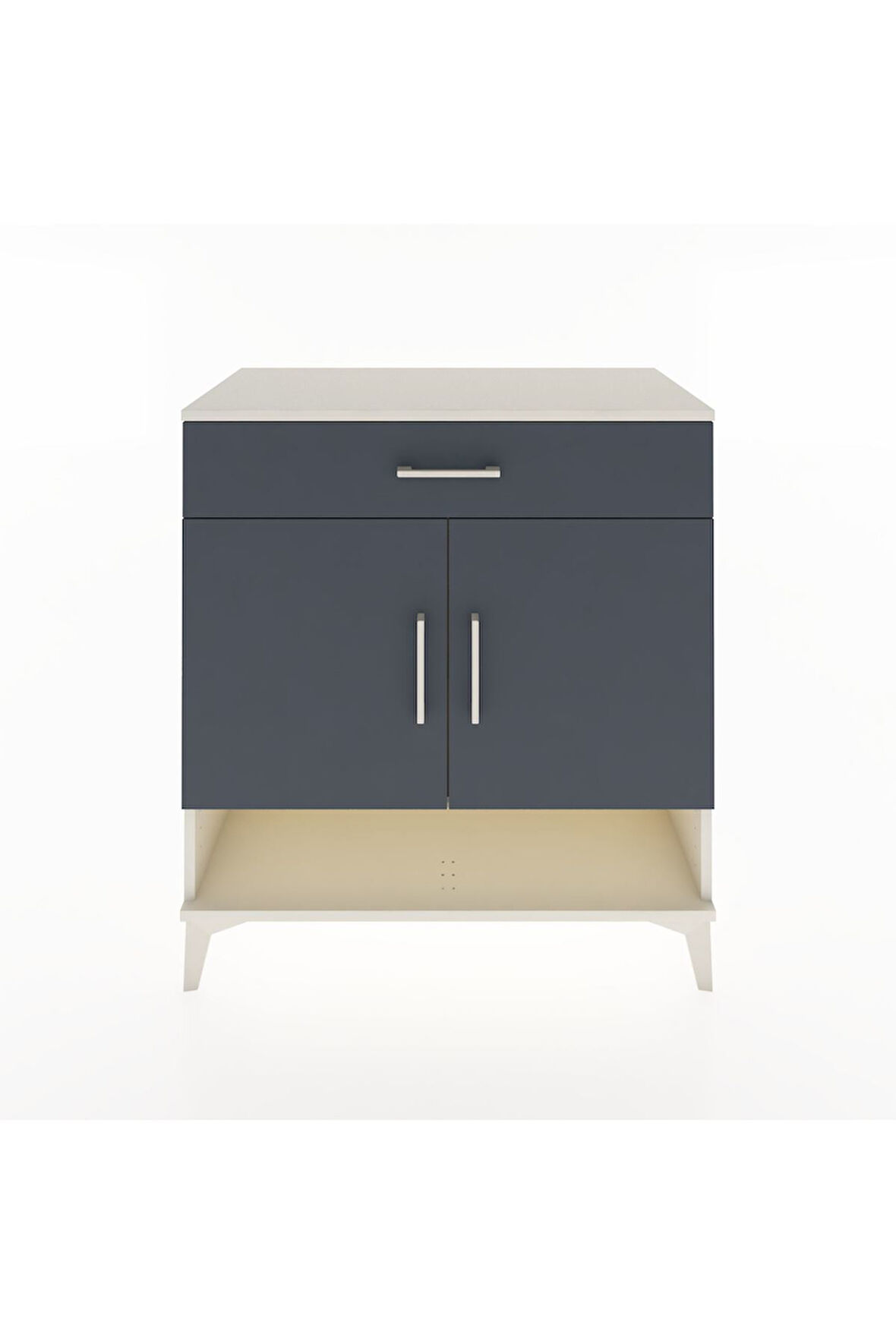 Hyperion Şifonyer Tek Raflı Tek Çekmeceli 2 Kapaklı 88x44x96 Aytaşı-Antrasit