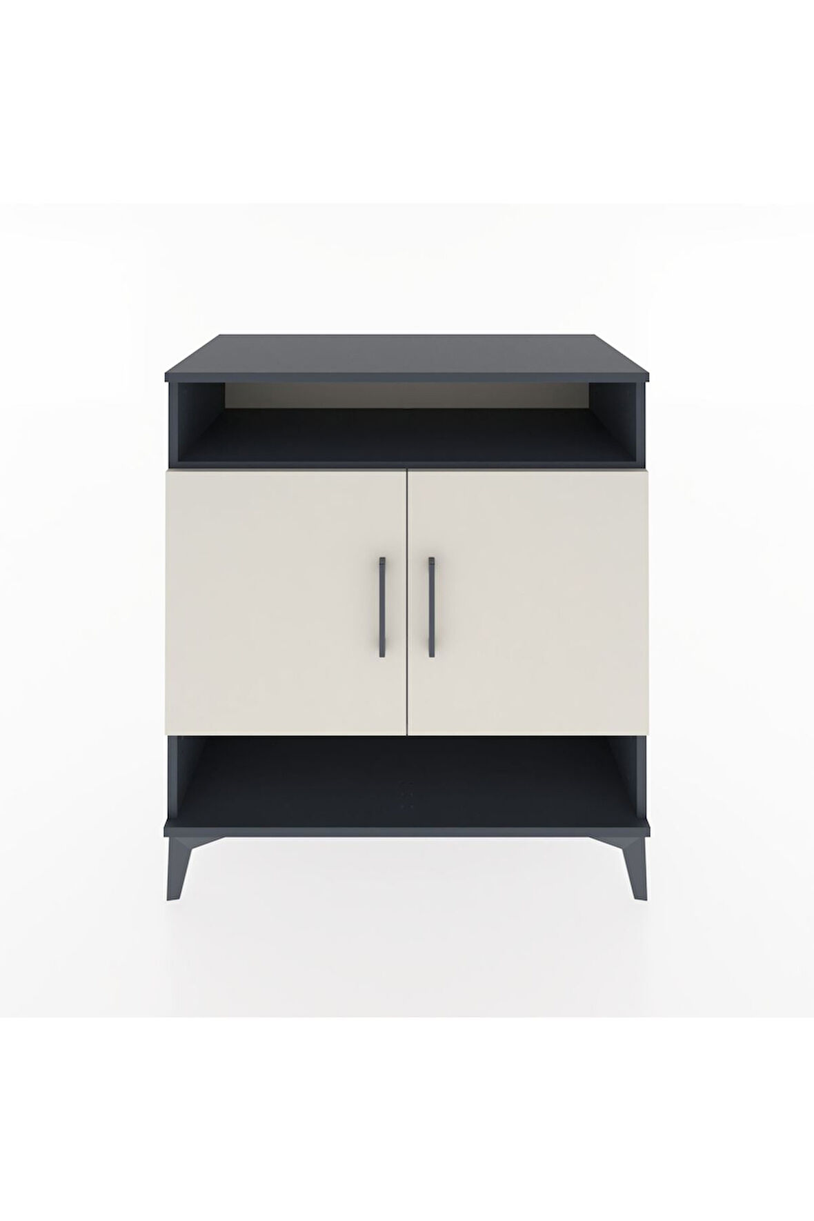 Hyperion Şifonyer 4 Raflı 2 Kapaklı 88x44x96 Antrasit-Aytaşı