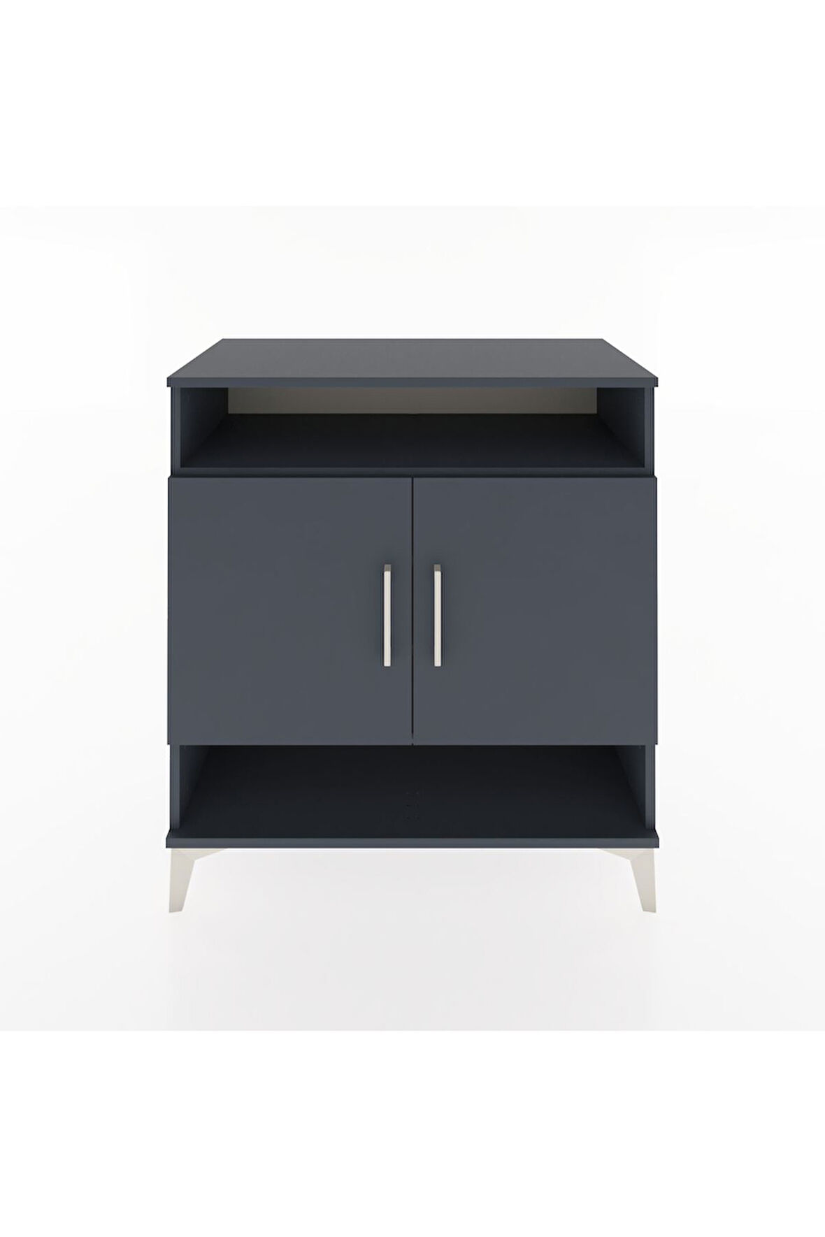 Hyperion Şifonyer 4 Raflı 2 Kapaklı 88x44x96 Antrasit-Antrasit