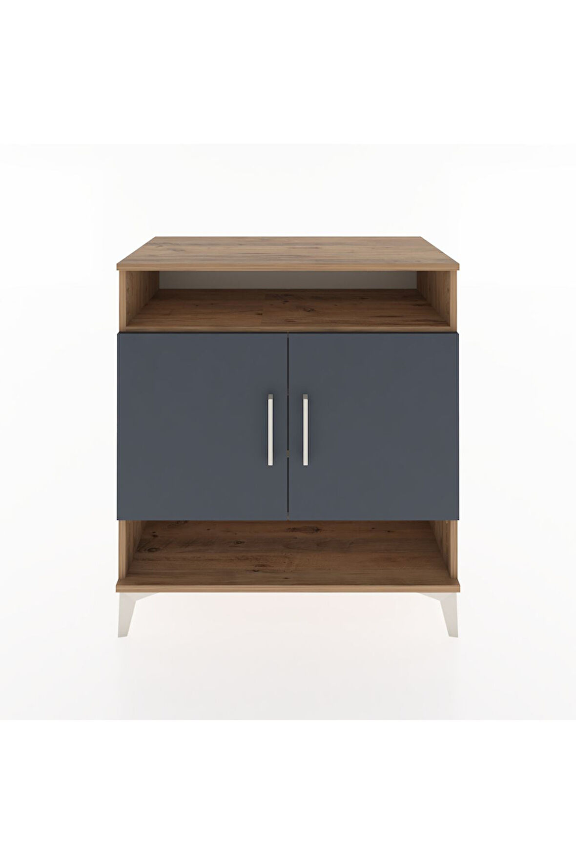 Hyperion Şifonyer 4 Raflı 2 Kapaklı 88x44x96 Çam-Antrasit