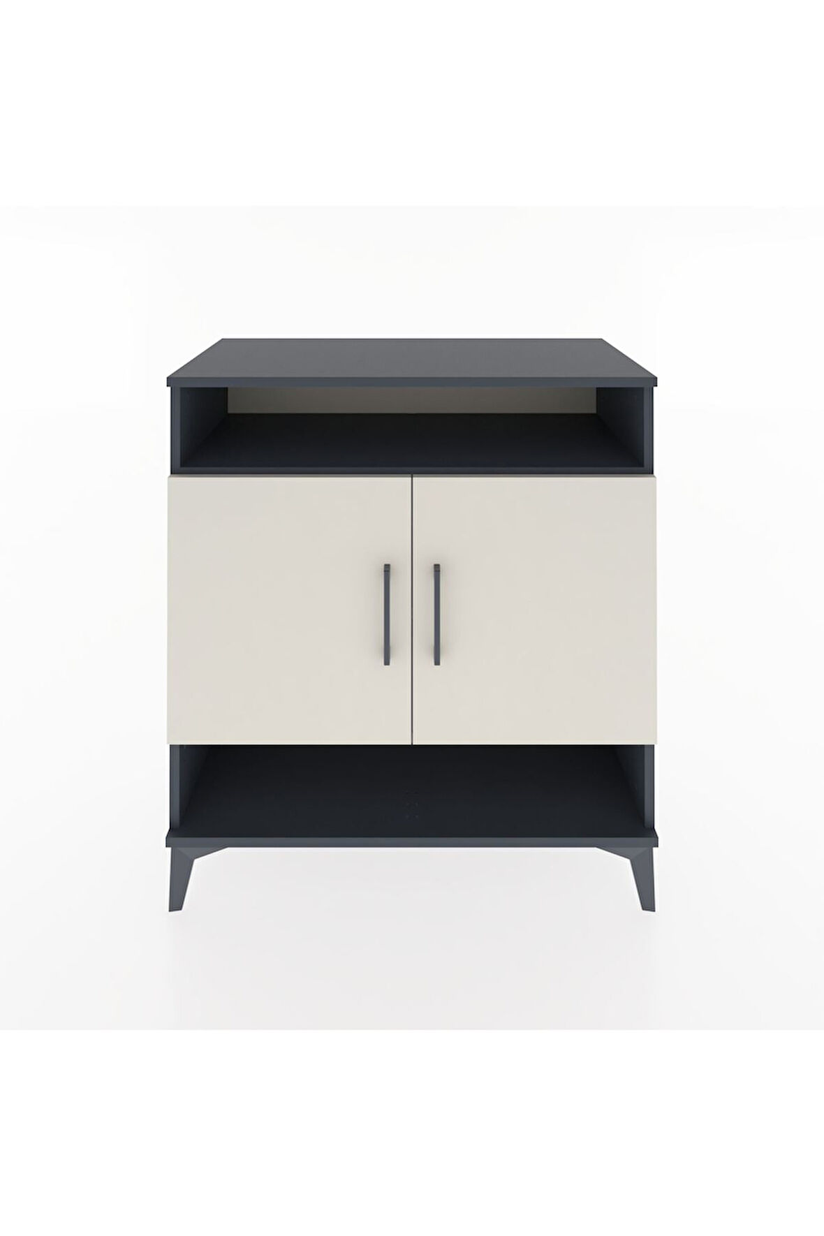 Hyperion Şifonyer 3 Raflı 2 Kapaklı 88x44x96 Antrasit-Aytaşı