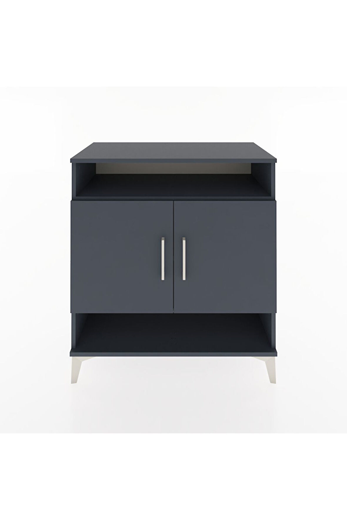 Hyperion Şifonyer 3 Raflı 2 Kapaklı 88x44x96 Antrasit-Antrasit