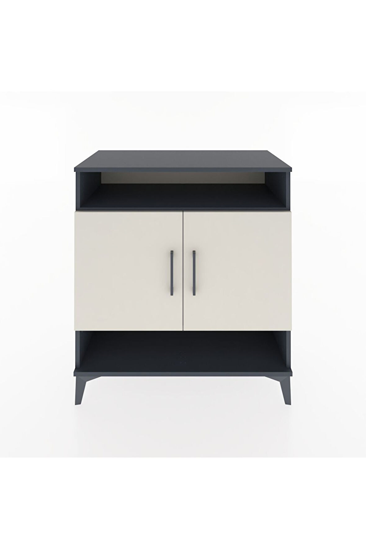 Hyperion Şifonyer 2 Raflı 2 Kapaklı 88x44x96 Antrasit-Aytaşı