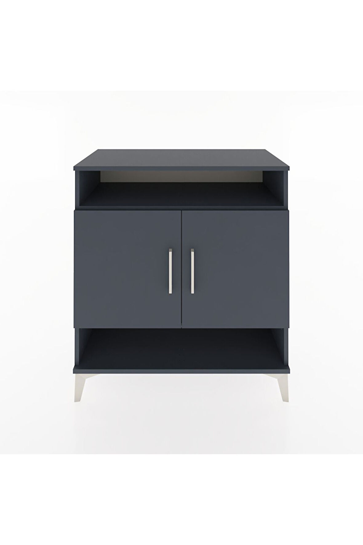 Hyperion Şifonyer 2 Raflı 2 Kapaklı 88x44x96 Antrasit-Antrasit