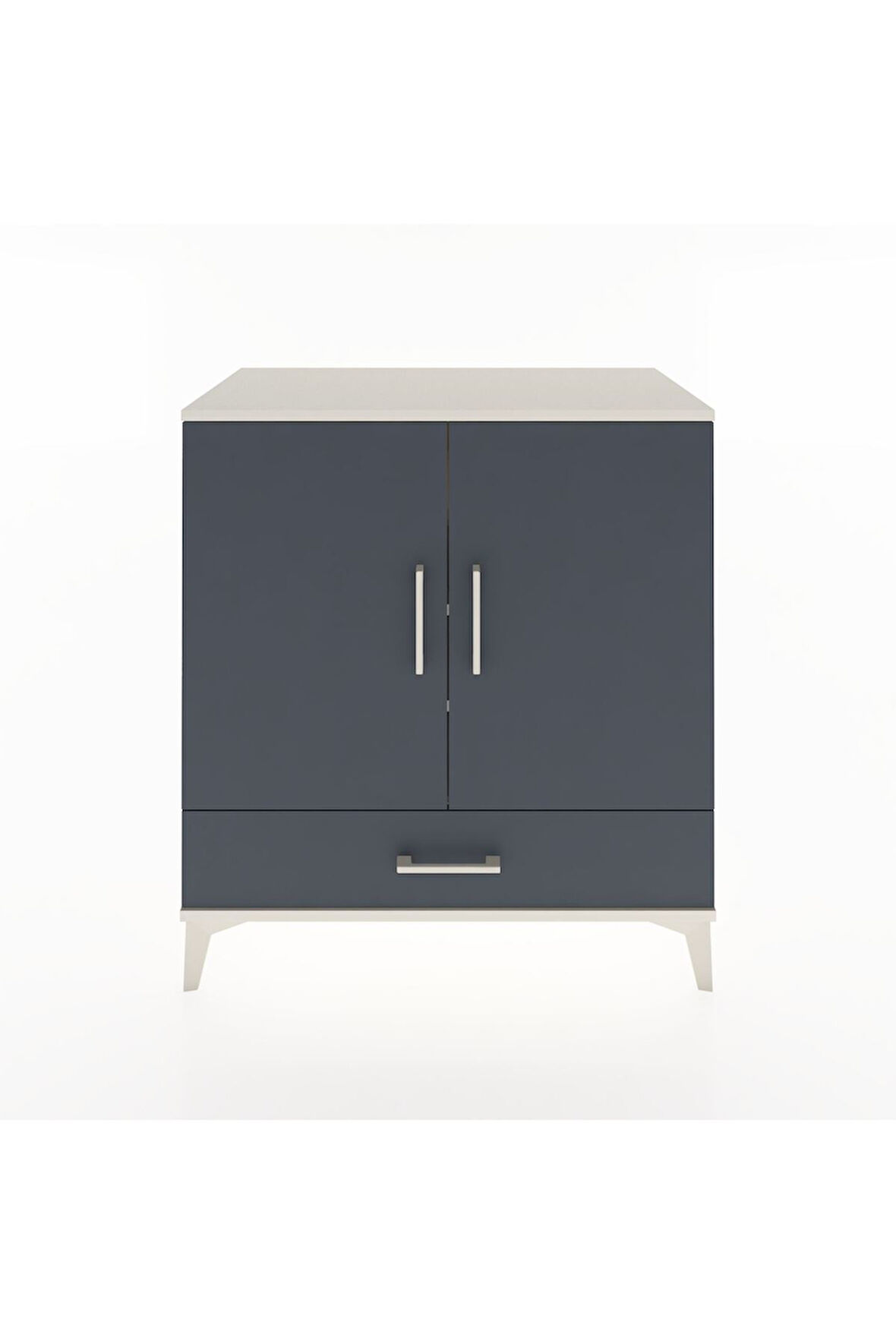 Hyperion Şifonyer 4 Raflı Tek Çekmeceli 2 Kapaklı 88x44x96 Aytaşı-Antrasit