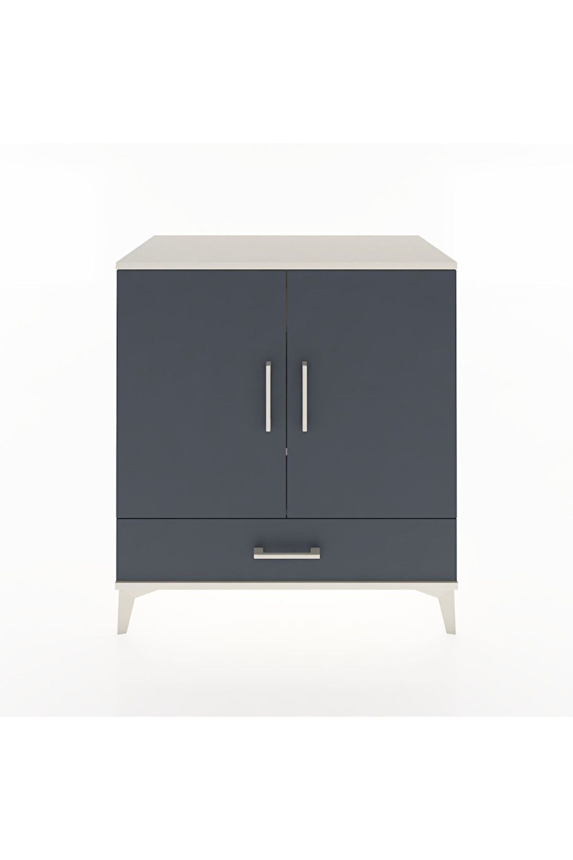 Hyperion Şifonyer 3 Raflı Tek Çekmeceli 2 Kapaklı 88x44x96 Aytaşı-Antrasit