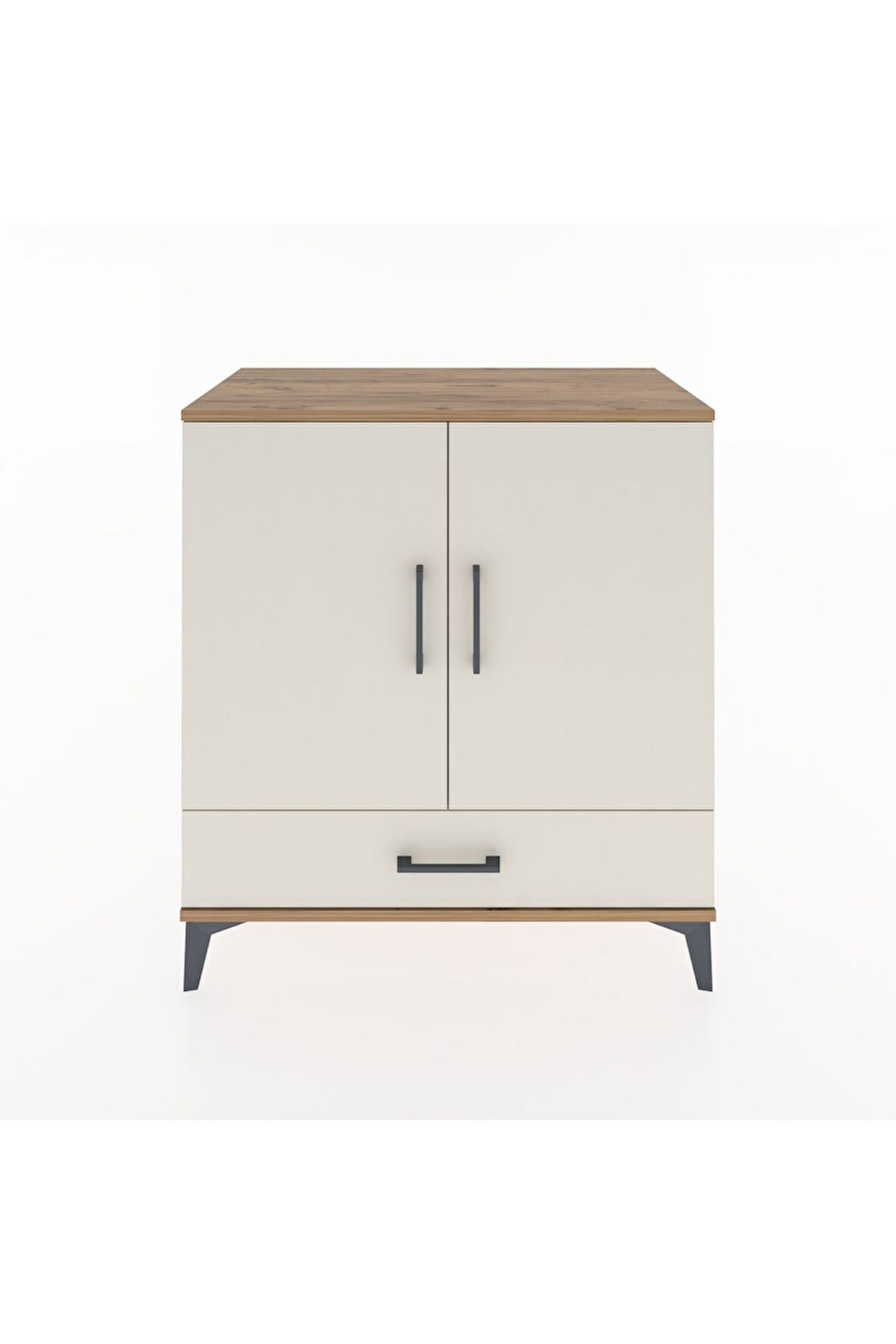 Hyperion Şifonyer 2 Raflı Tek Çekmeceli 2 Kapaklı 88x44x96 Çam-Aytaşı