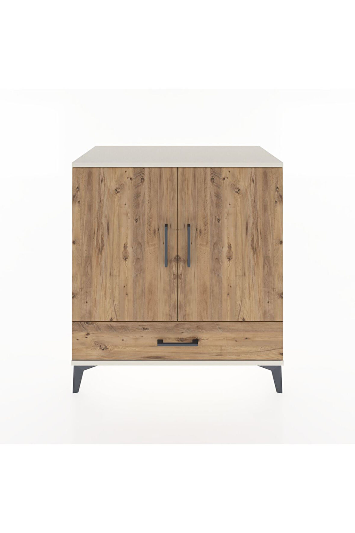 Hyperion Şifonyer Tek Raflı Tek Çekmeceli 2 Kapaklı 88x44x96 Aytaşı-Çam