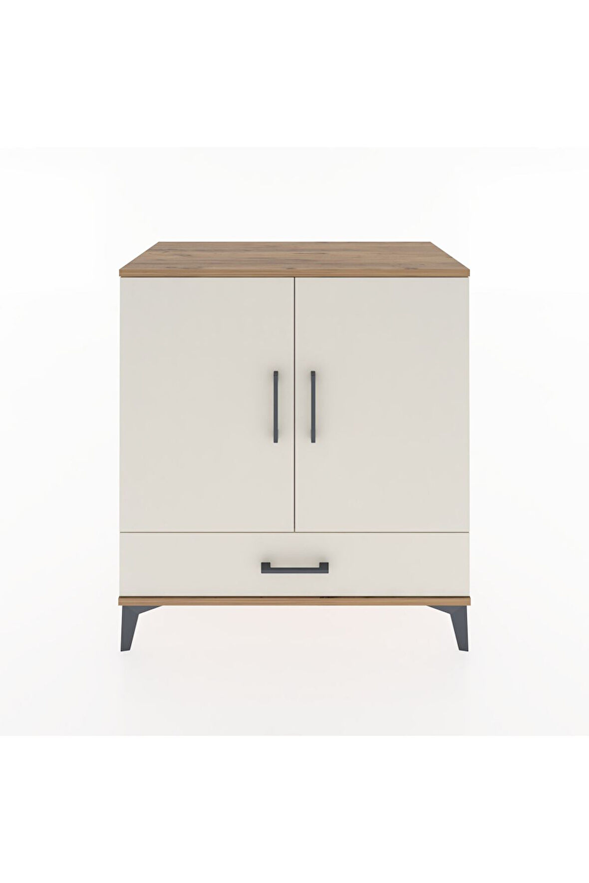 Hyperion Şifonyer Tek Raflı Tek Çekmeceli 2 Kapaklı 88x44x96 Çam-Aytaşı