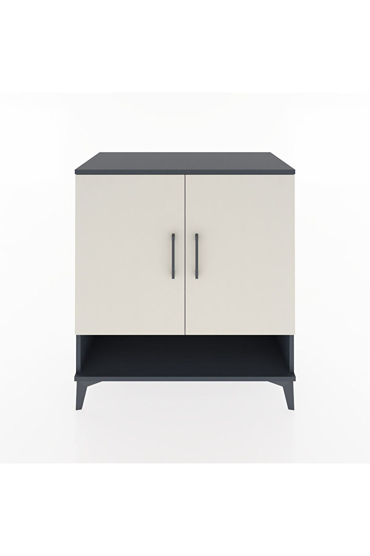 Hyperion Şifonyer 4 Raflı 2 Kapaklı 88x44x96 Antrasit-Aytaşı