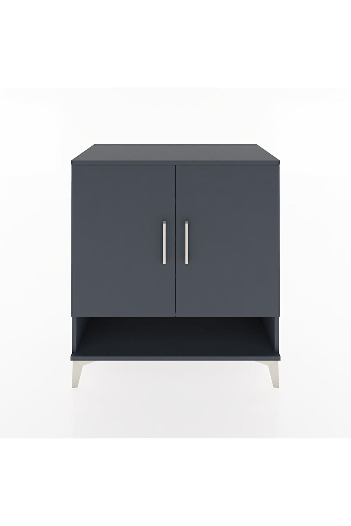 Hyperion Şifonyer 4 Raflı 2 Kapaklı 88x44x96 Antrasit-Antrasit