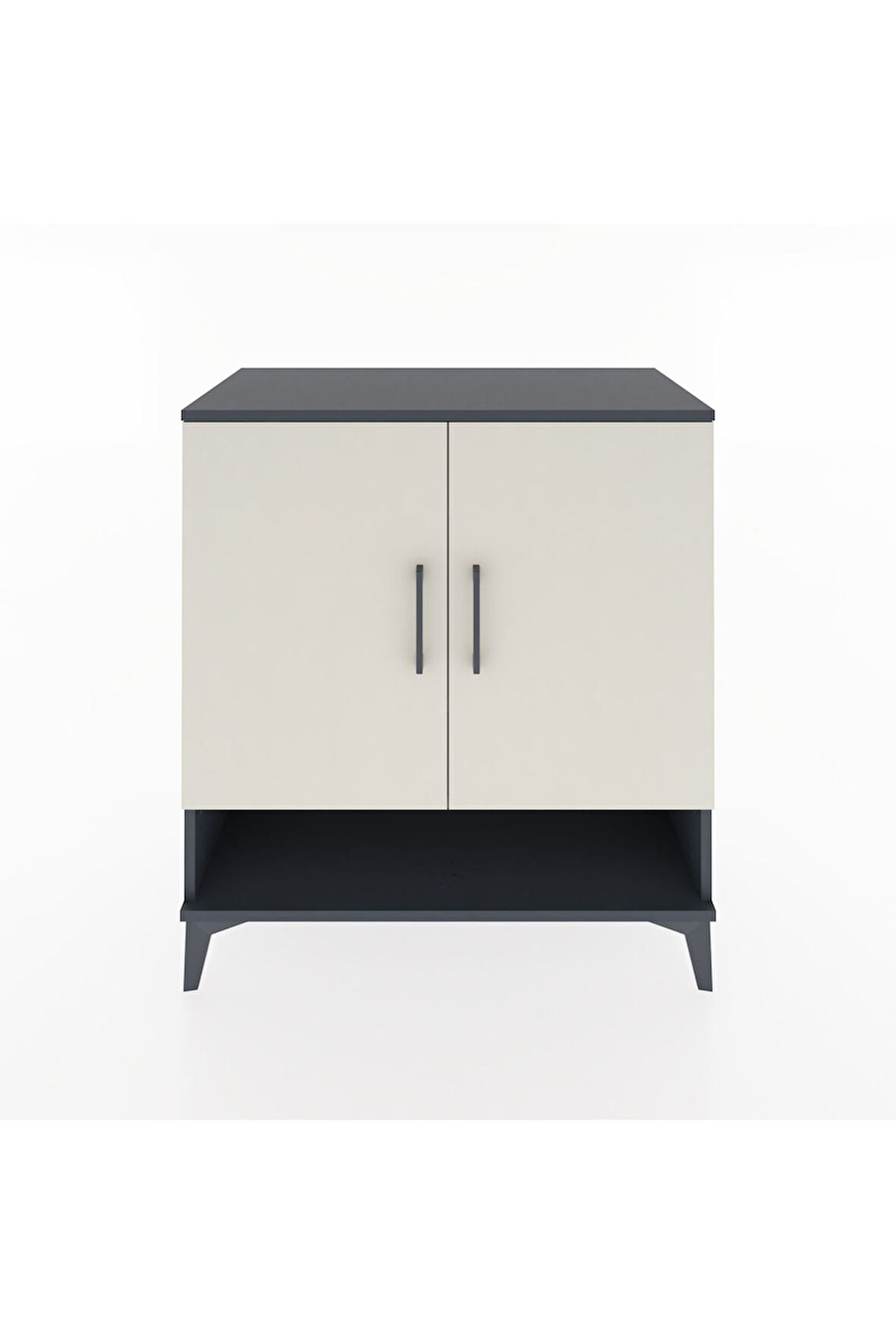 Hyperion Şifonyer 3 Raflı 2 Kapaklı 88x44x96 Antrasit-Aytaşı