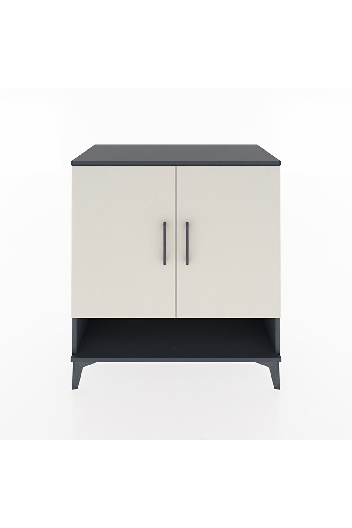 Hyperion Şifonyer 2 Raflı 2 Kapaklı 88x44x96 Antrasit-Aytaşı