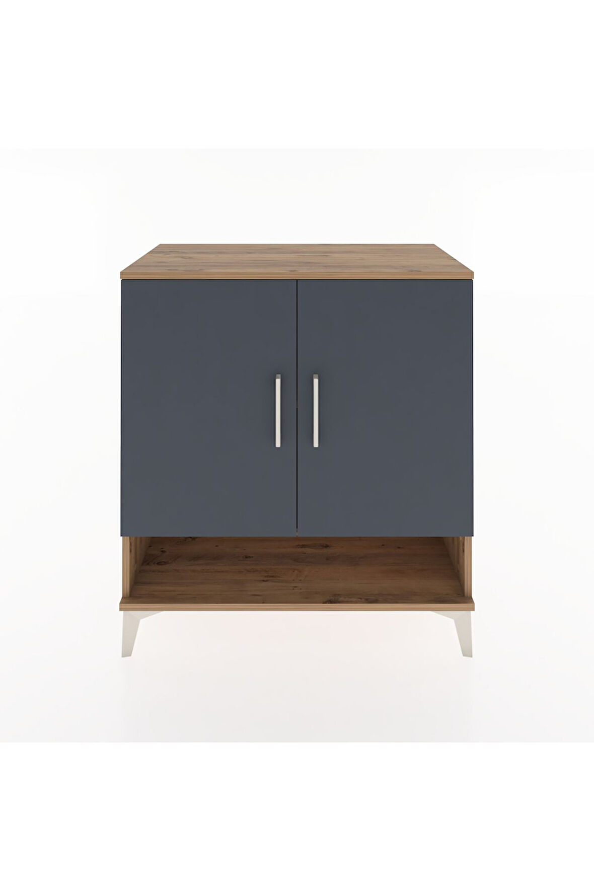 Hyperion Şifonyer 2 Raflı 2 Kapaklı 88x44x96 Çam-Antrasit