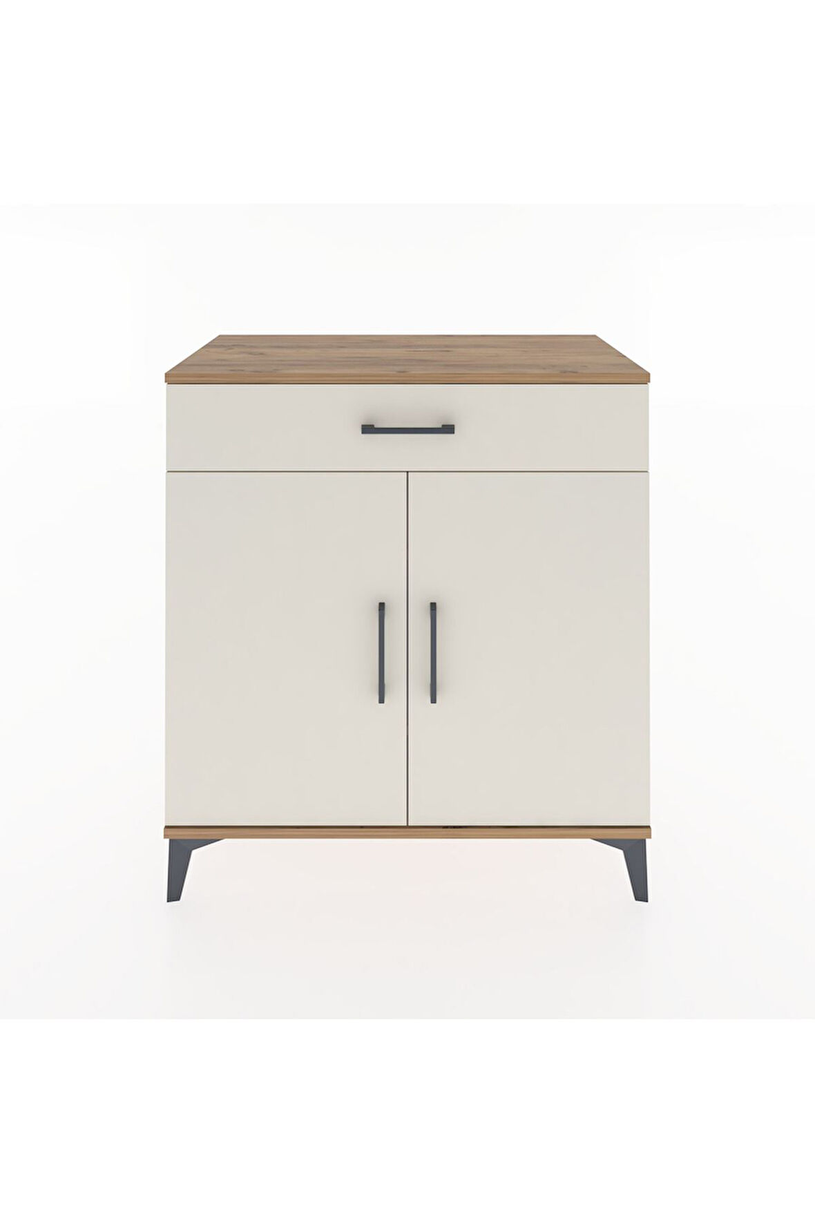 Hyperion Şifonyer 2 Raflı Tek Çekmeceli 2 Kapaklı 88x44x96 Çam-Aytaşı