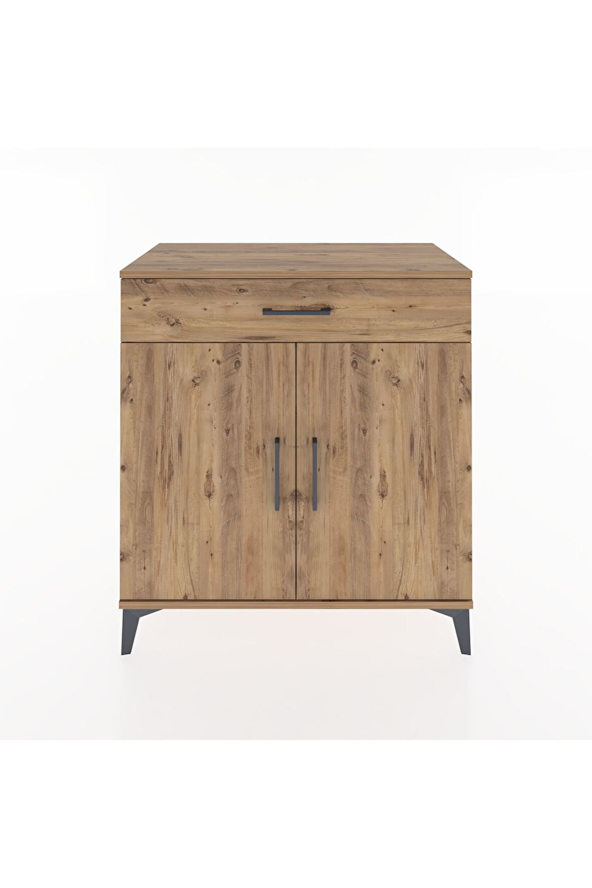 Hyperion Şifonyer 2 Raflı Tek Çekmeceli 2 Kapaklı 88x44x96 Çam-Çam