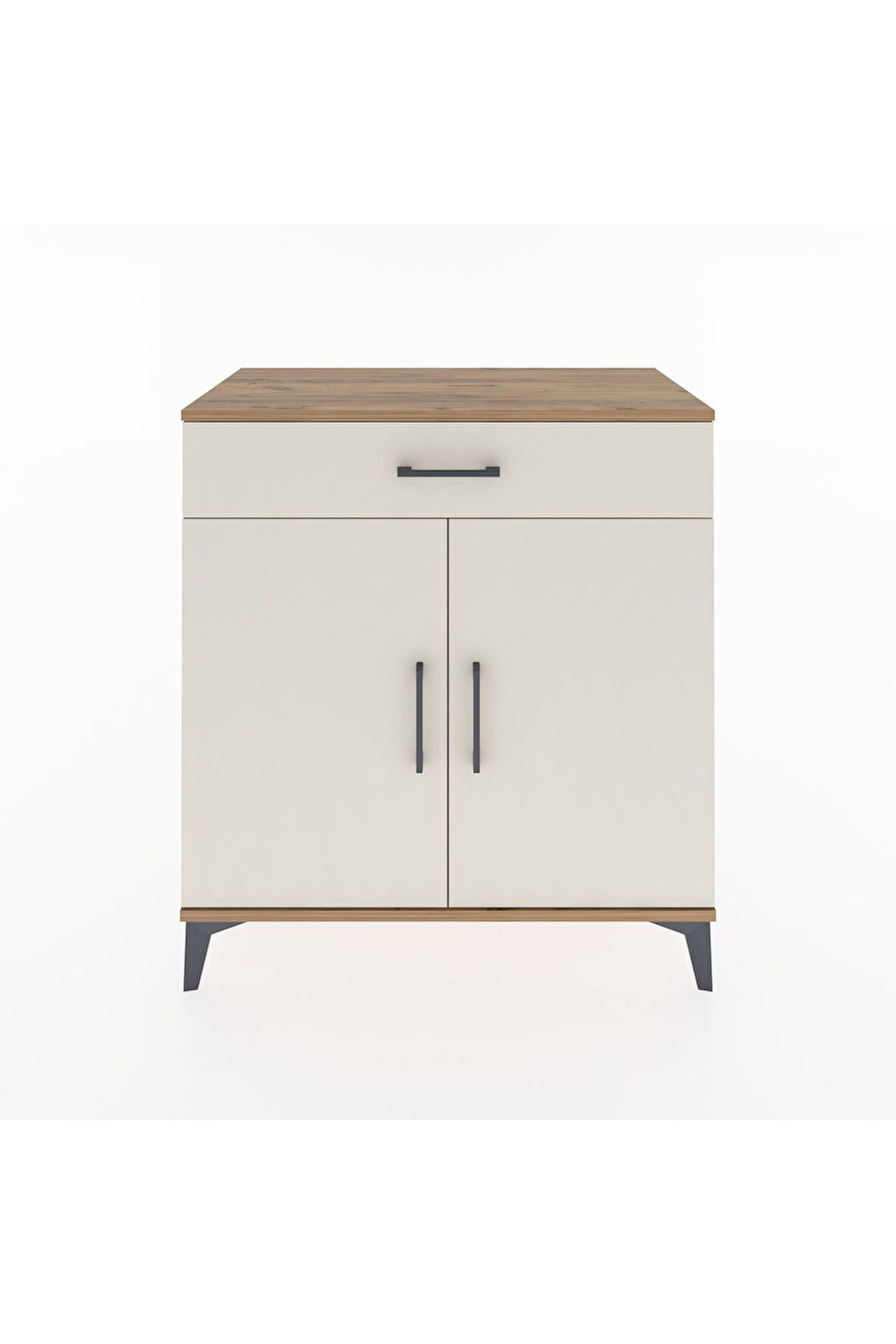 Hyperion Şifonyer Tek Raflı Tek Çekmeceli 2 Kapaklı 88x44x96 Çam-Aytaşı