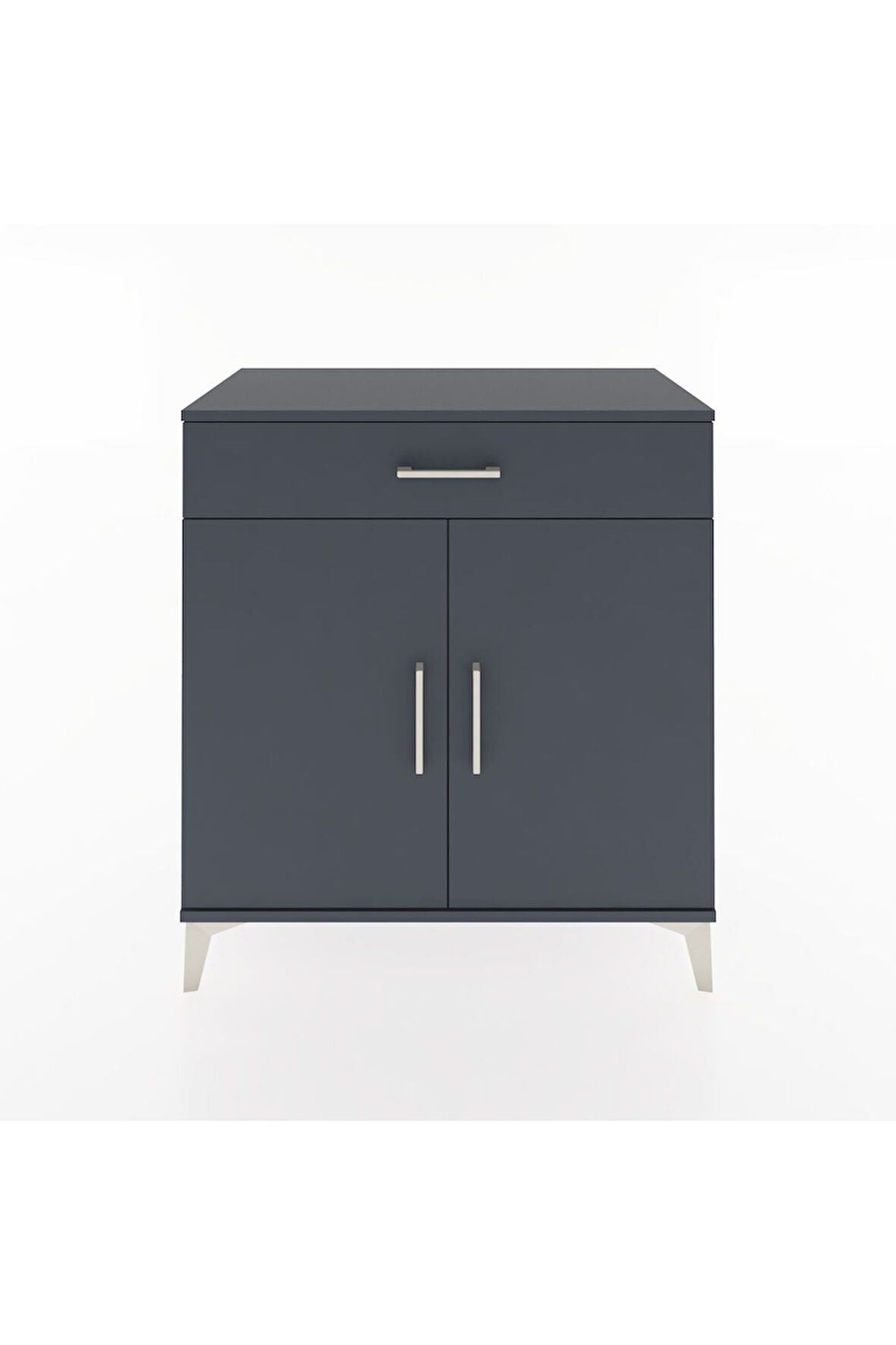 Hyperion Şifonyer Tek Çekmeceli 2 Kapaklı 88x44x96 Antrasit-Antrasit