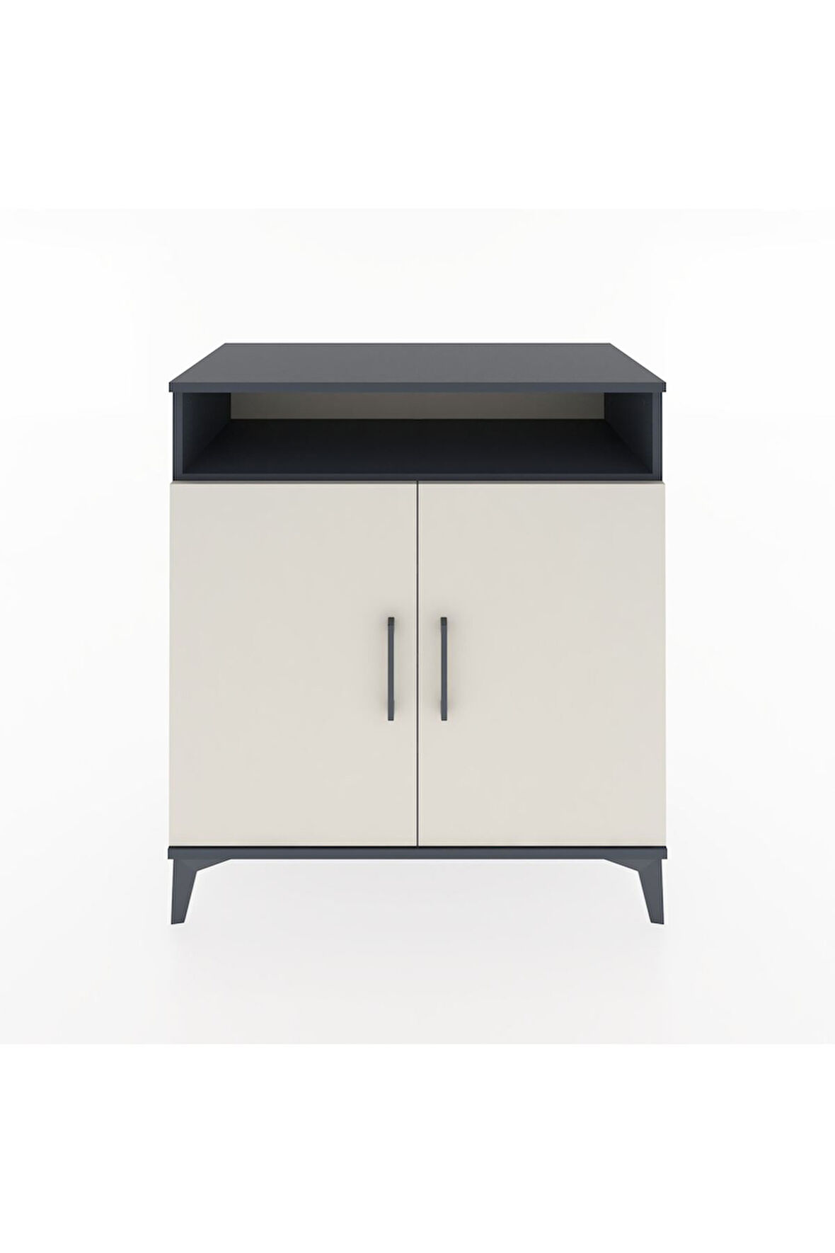 Hyperion Şifonyer 4 Raflı 2 Kapaklı 88x44x96 Antrasit-Aytaşı