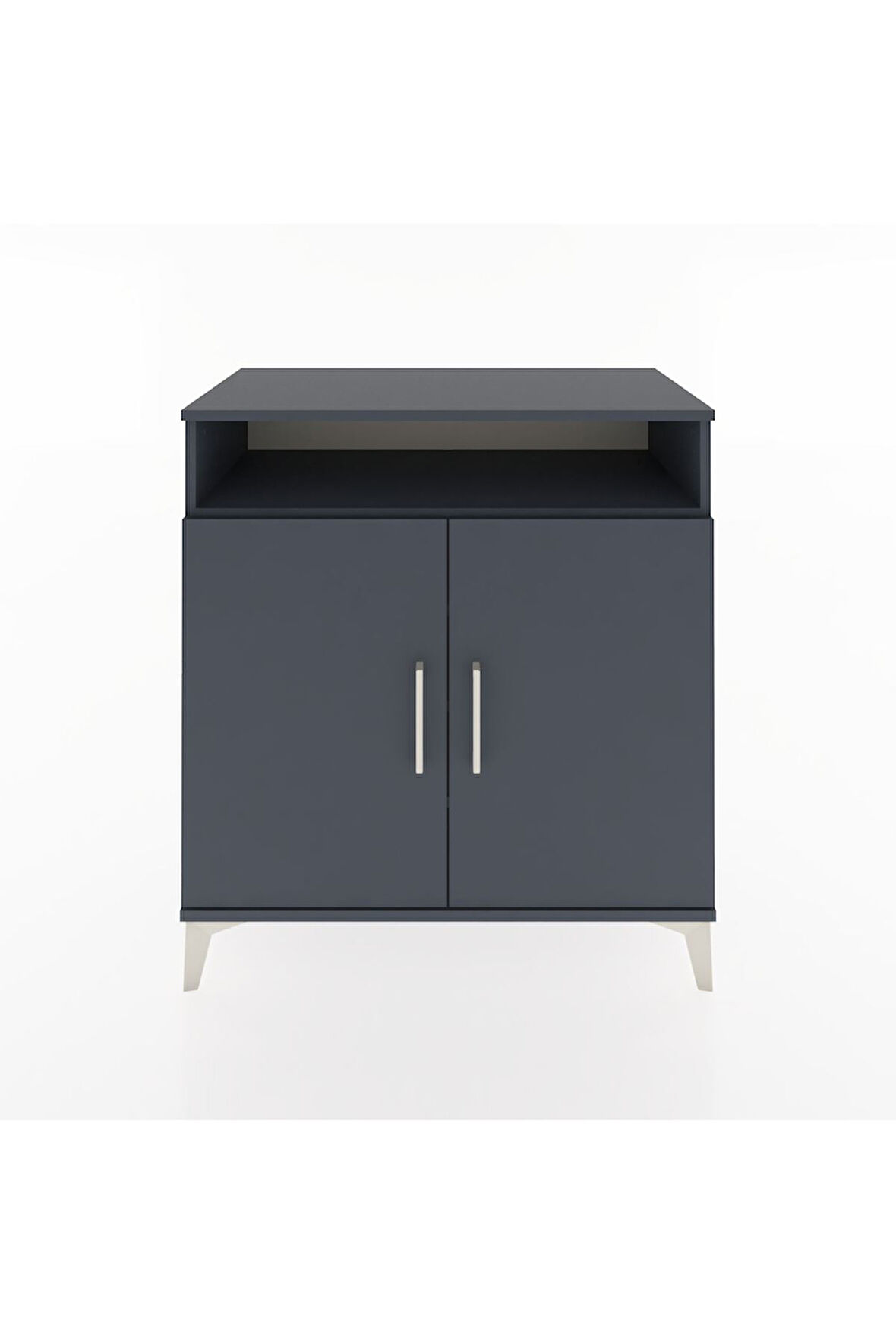 Hyperion Şifonyer 4 Raflı 2 Kapaklı 88x44x96 Antrasit-Antrasit