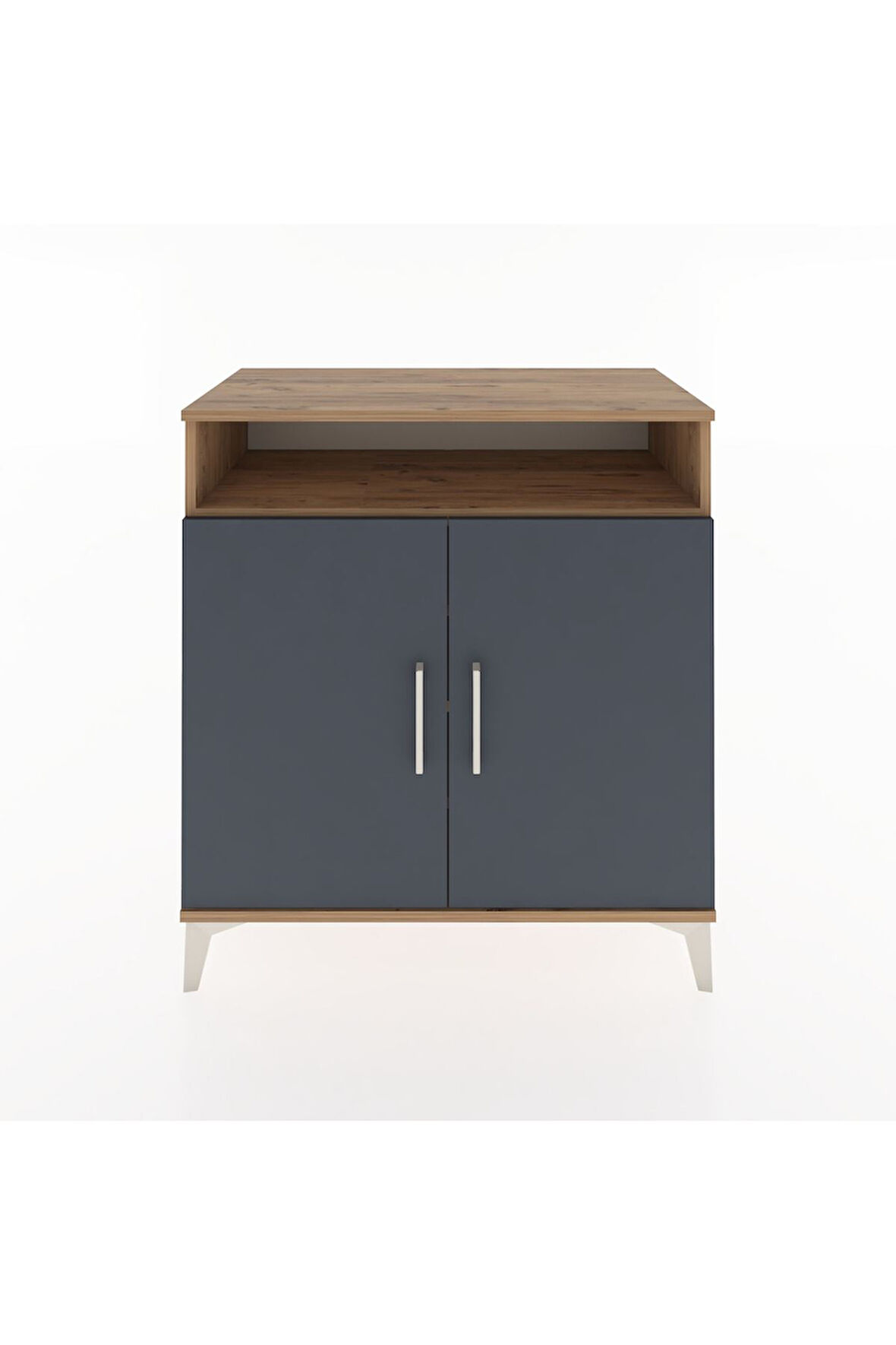 Hyperion Şifonyer 4 Raflı 2 Kapaklı 88x44x96 Çam-Antrasit