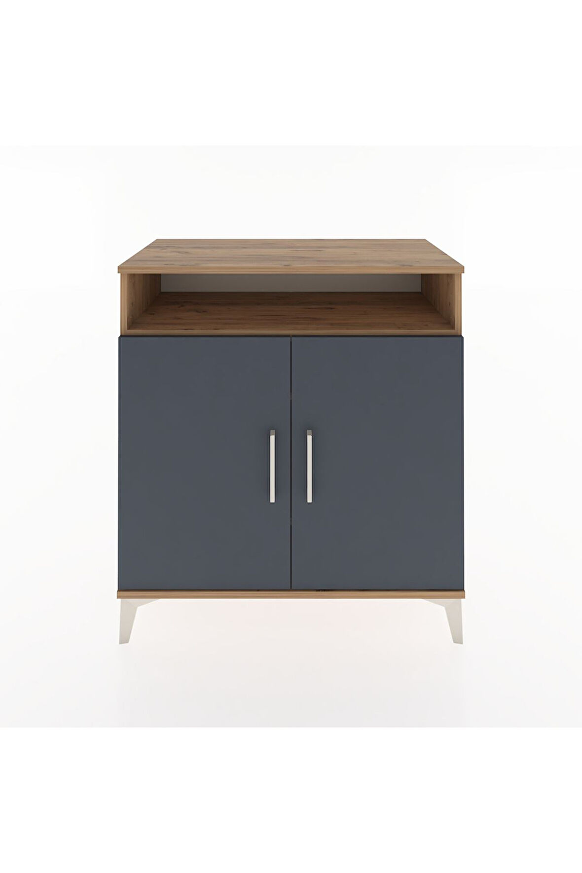 Hyperion Şifonyer 3 Raflı 2 Kapaklı 88x44x96 Çam-Antrasit