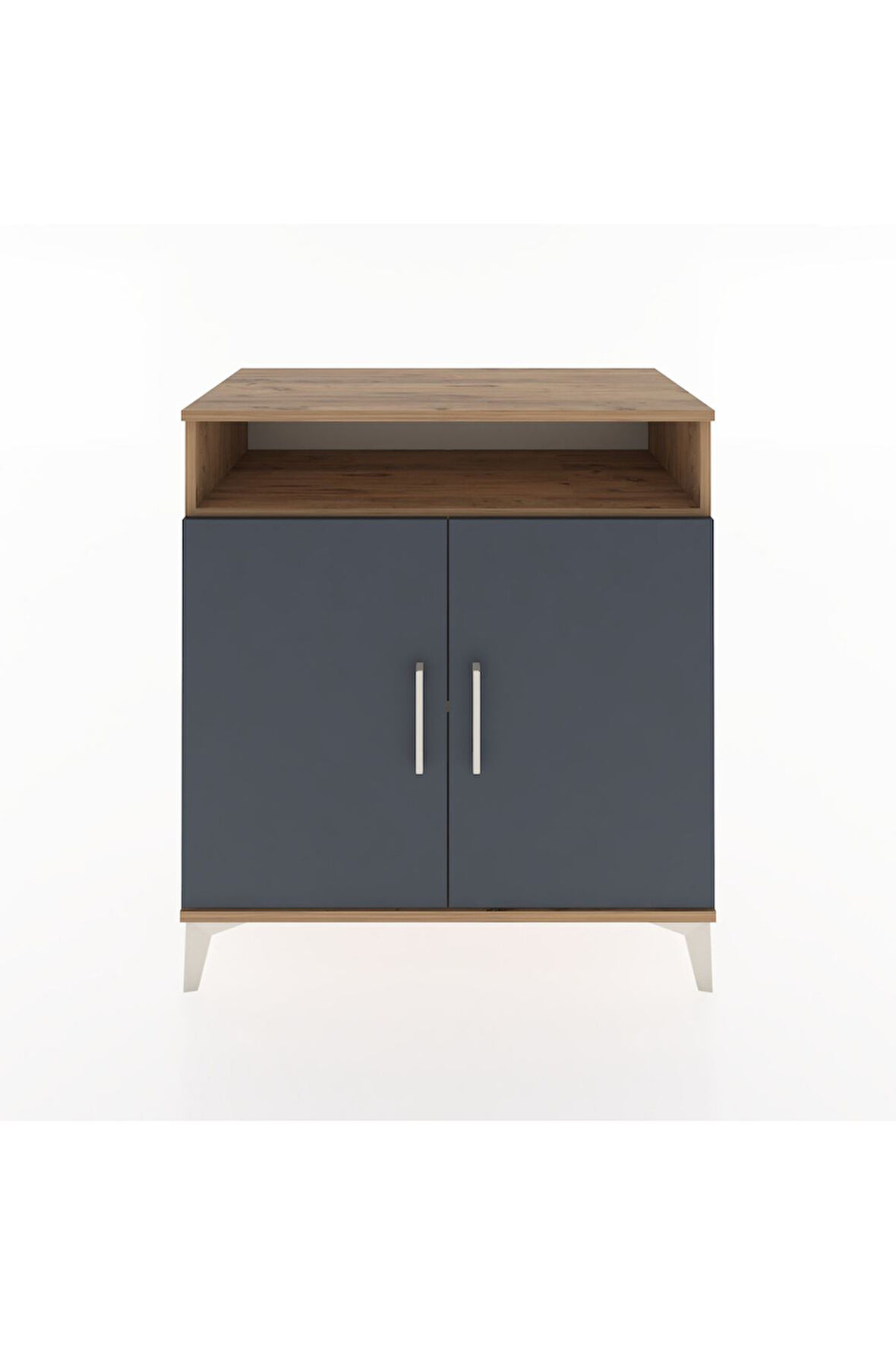 Hyperion Şifonyer 2 Raflı 2 Kapaklı 88x44x96 Çam-Antrasit