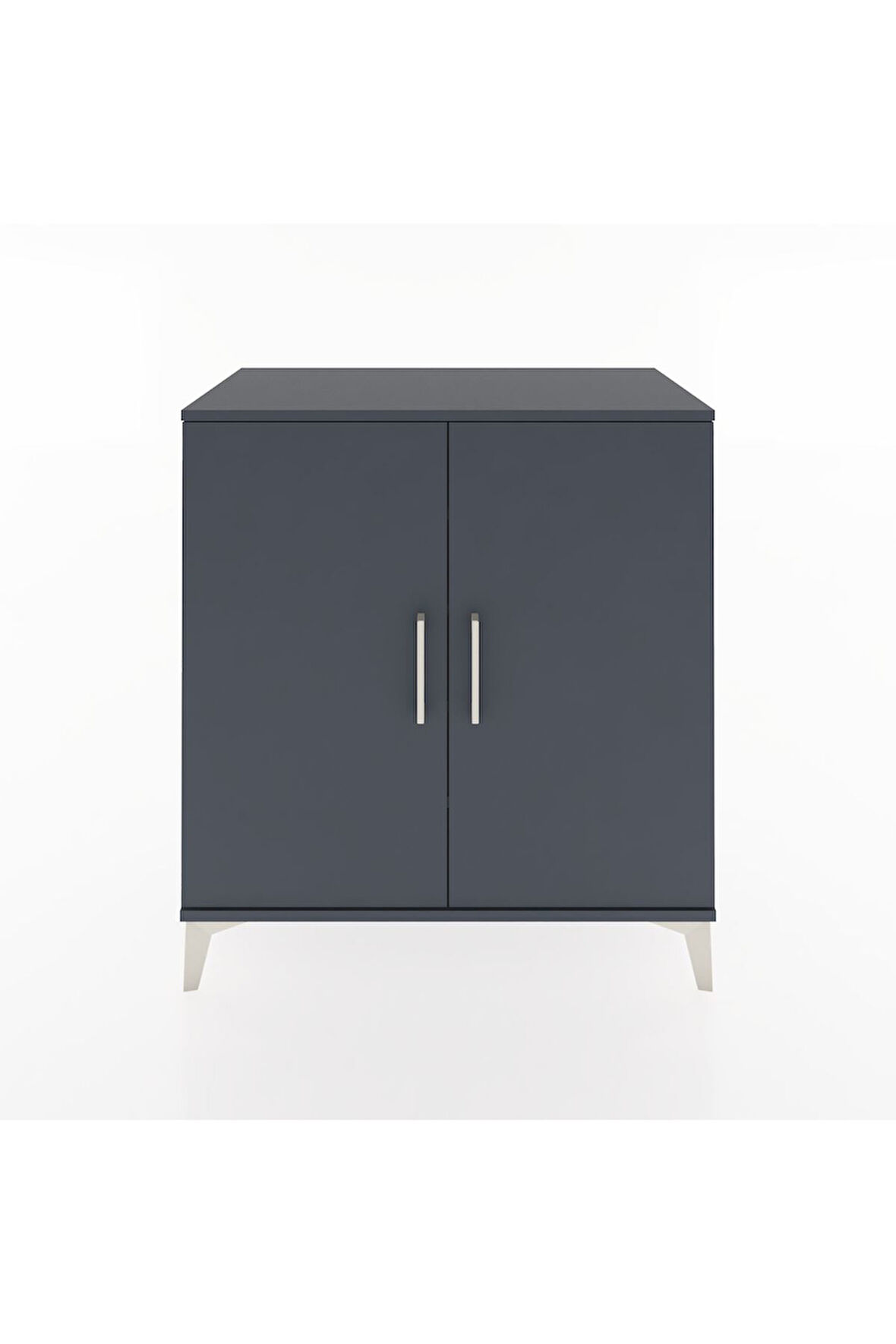 Hyperion Şifonyer 4 Raflı 2 Kapaklı 88x44x96 Antrasit-Antrasit