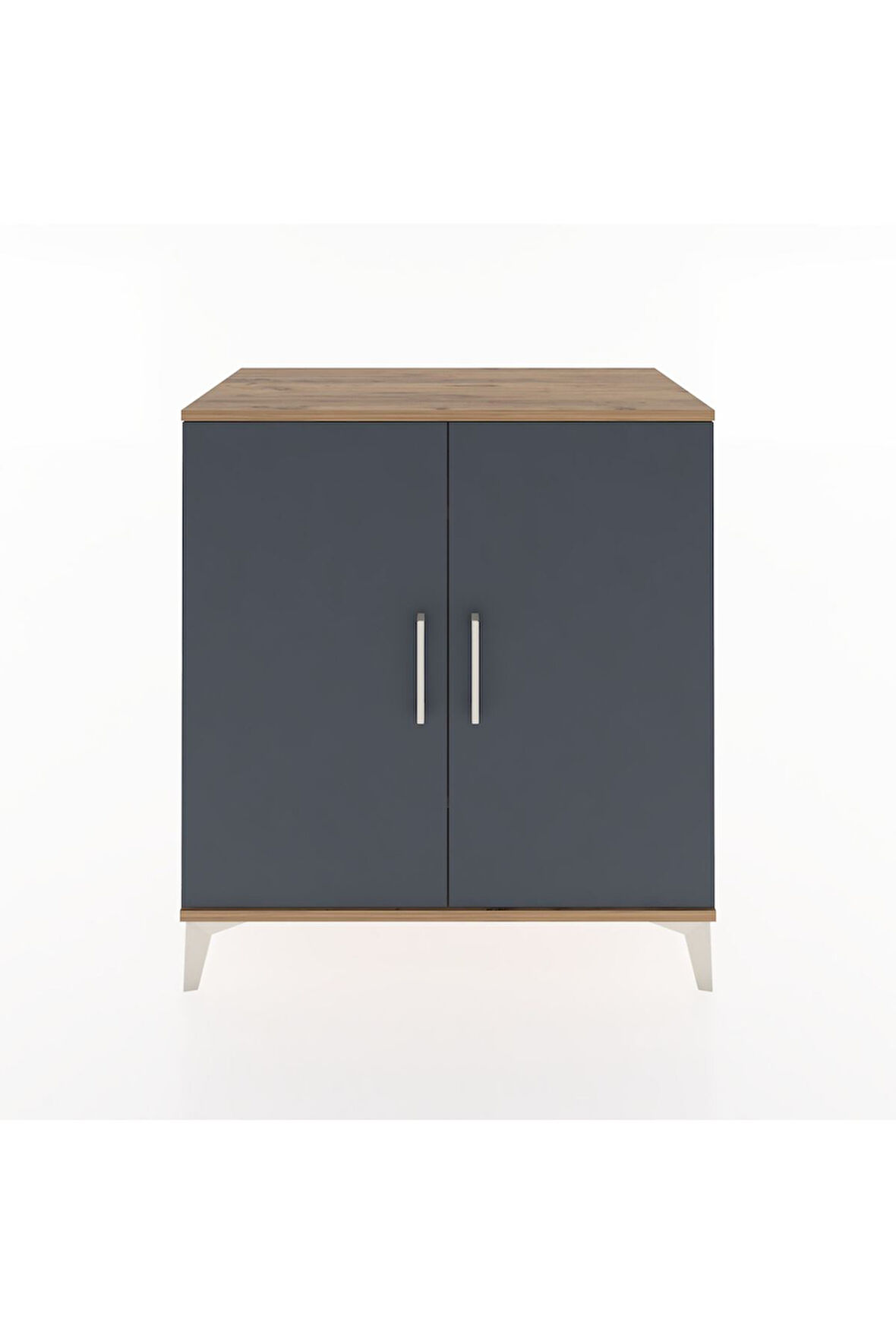Hyperion Şifonyer 2 Raflı 2 Kapaklı 88x44x96 Çam-Antrasit