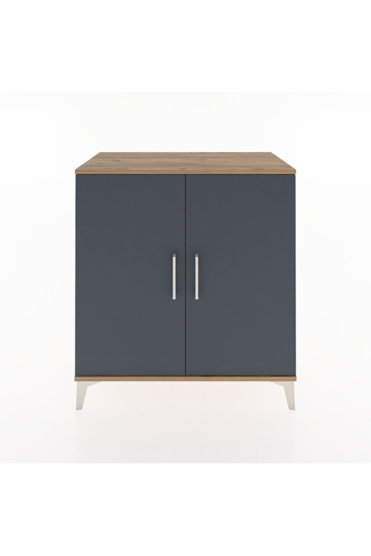 Hyperion Şifonyer 2 Kapaklı 88x44x96 Çam-Antrasit