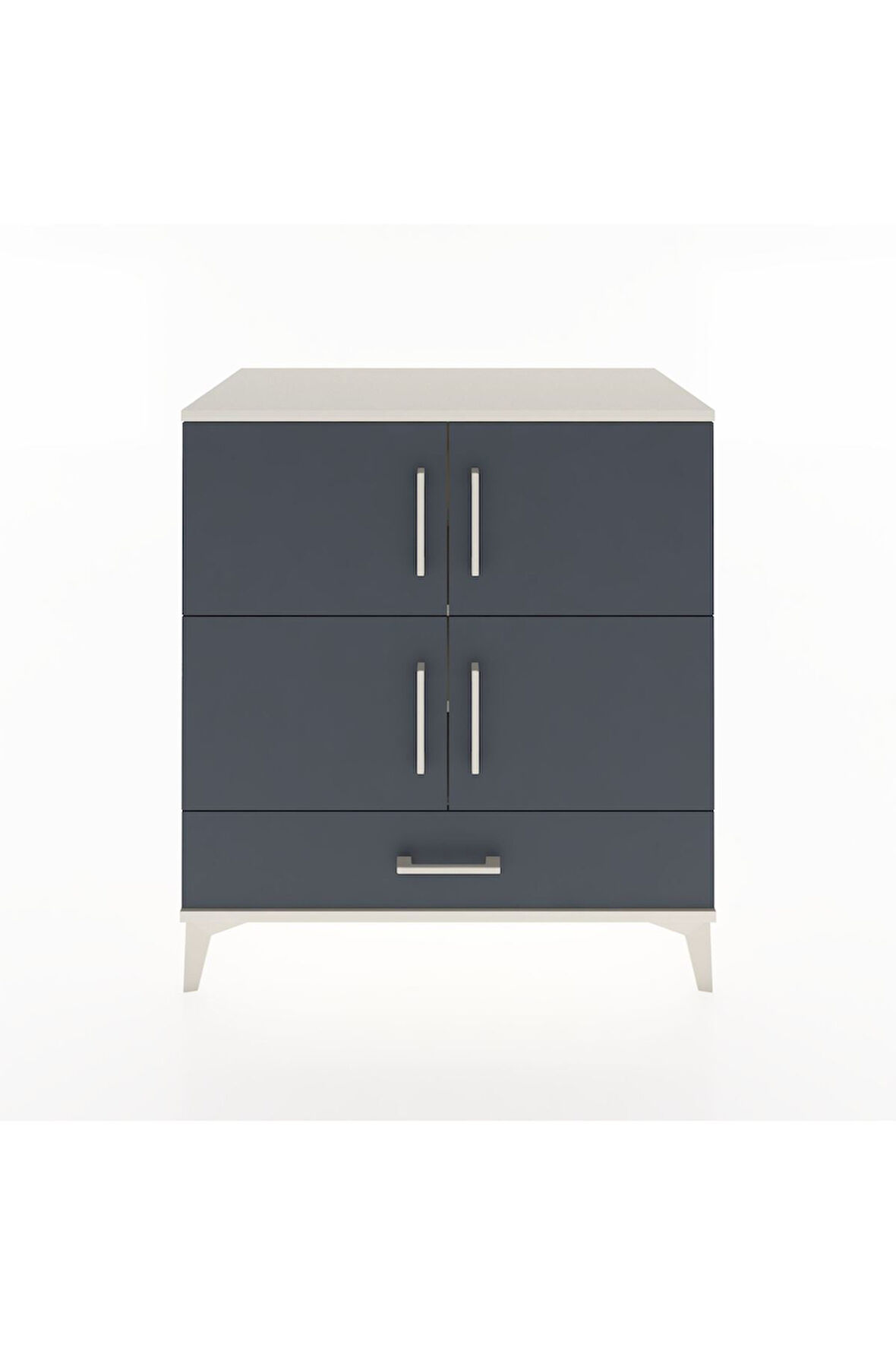 Hyperion Şifonyer 4 Raflı Tek Çekmeceli 4 Kapaklı 88x44x96 Aytaşı-Antrasit