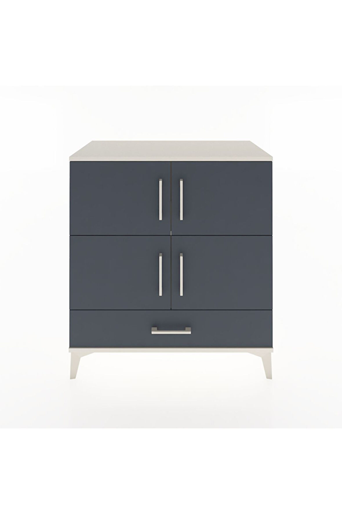 Hyperion Şifonyer 2 Raflı Tek Çekmeceli 4 Kapaklı 88x44x96 Aytaşı-Antrasit