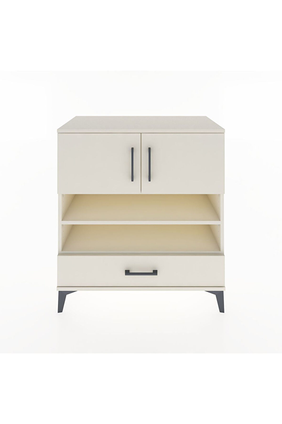 Hyperion Şifonyer 3 Raflı Tek Çekmeceli 2 Kapaklı 88x44x96 Aytaşı-Aytaşı