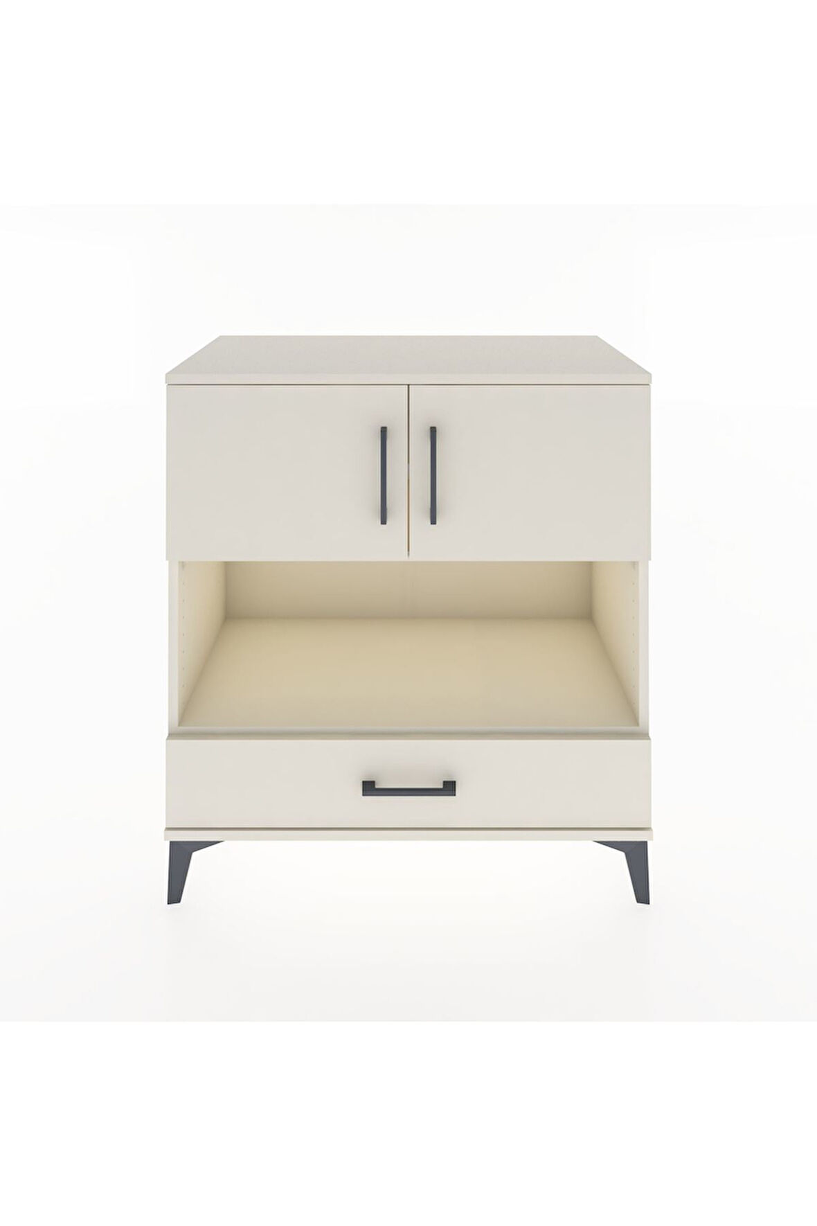 Hyperion Şifonyer 3 Raflı Tek Çekmeceli 2 Kapaklı 88x44x96 Aytaşı-Aytaşı