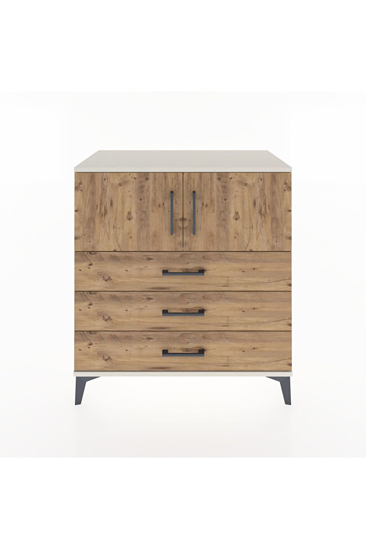 Hyperion Şifonyer 2 Raflı 3 Çekmeceli 2 Kapaklı 88x44x96 Aytaşı-Çam