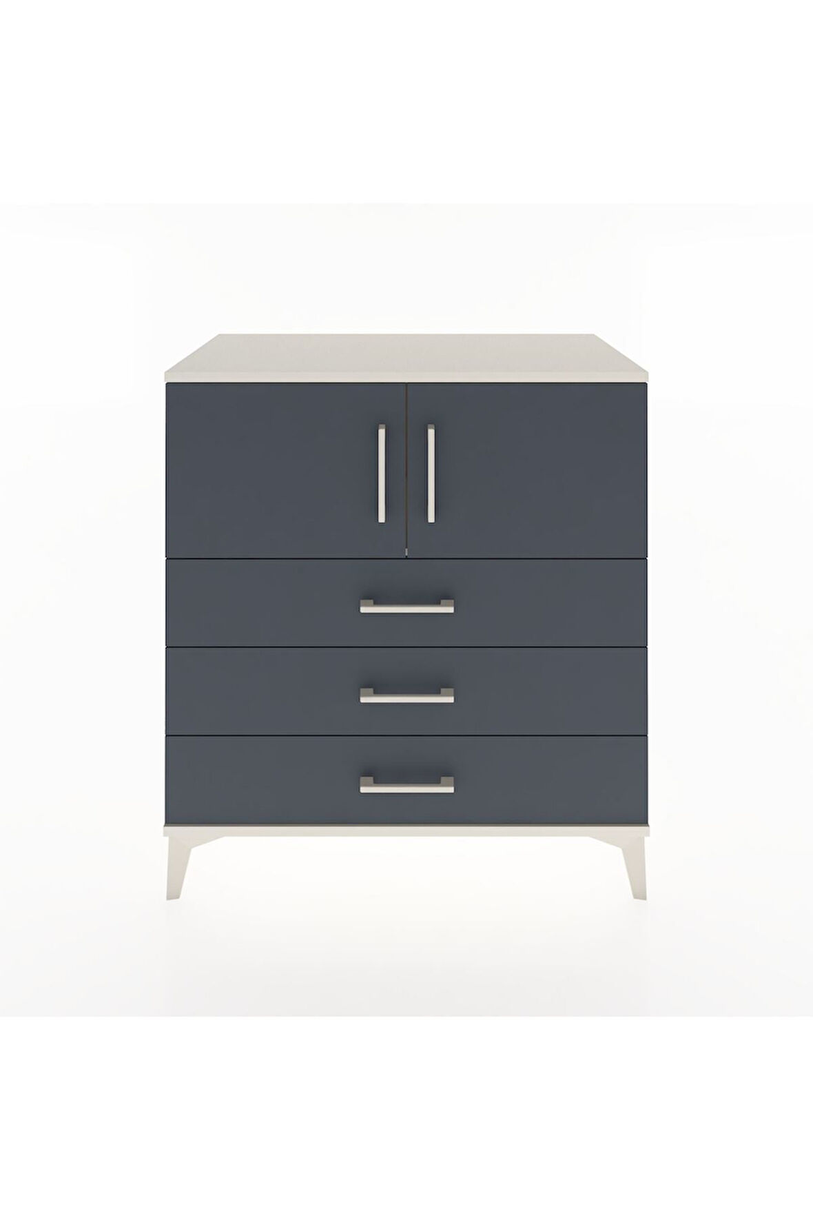 Hyperion Şifonyer Tek Raflı 3 Çekmeceli 2 Kapaklı 88x44x96 Aytaşı-Antrasit