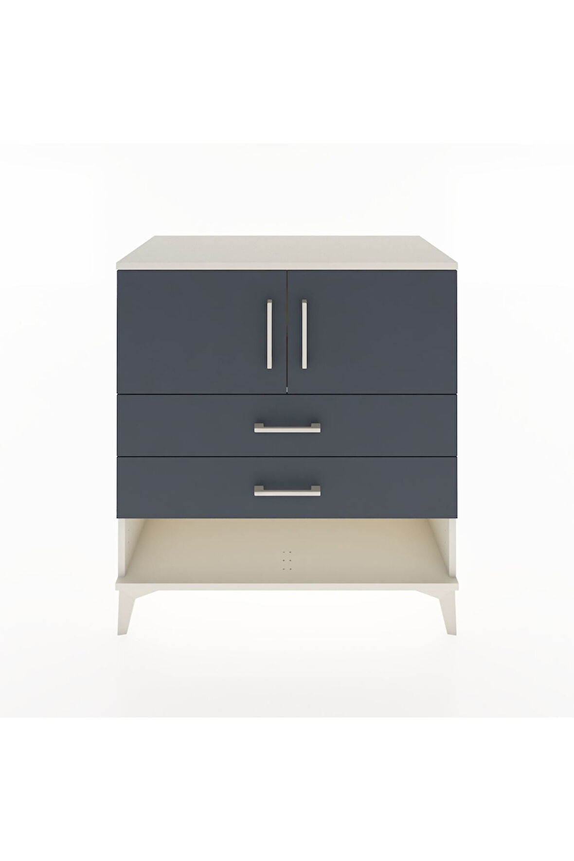 Hyperion Şifonyer 2 Raflı 2 Çekmeceli 2 Kapaklı 88x44x96 Aytaşı-Antrasit