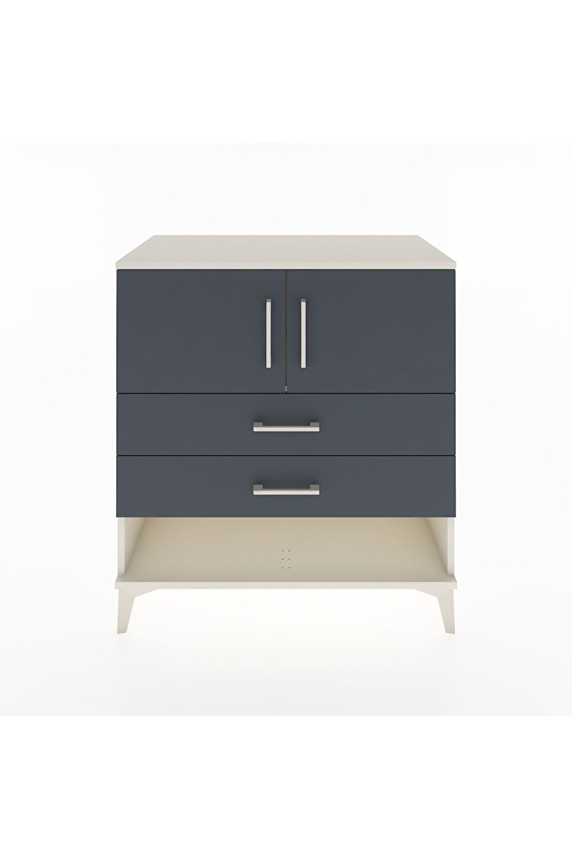 Hyperion Şifonyer Tek Raflı 2 Çekmeceli 2 Kapaklı 88x44x96 Aytaşı-Antrasit