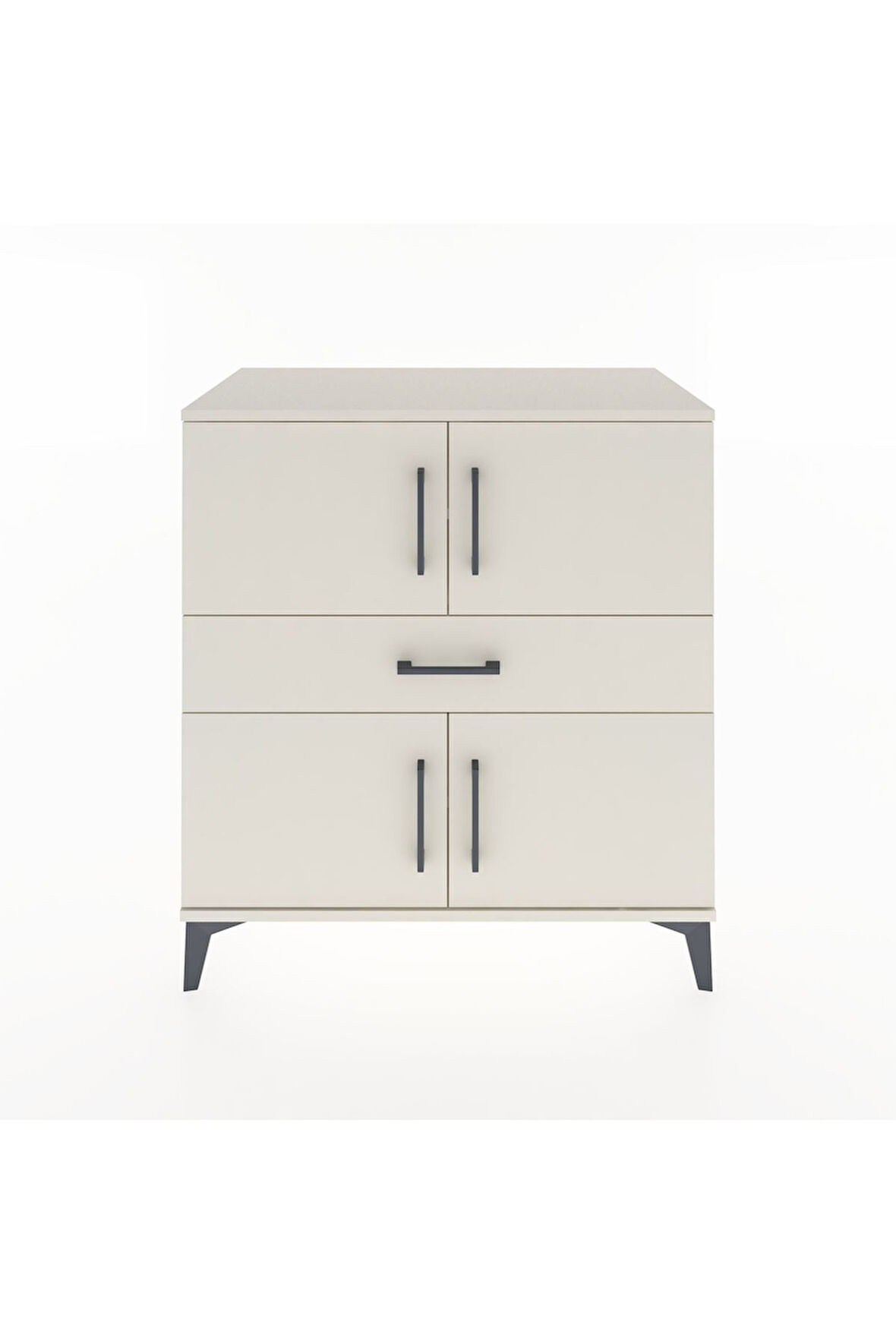 Hyperion Şifonyer 3 Raflı Tek Çekmeceli 4 Kapaklı 88x44x96 Aytaşı-Aytaşı